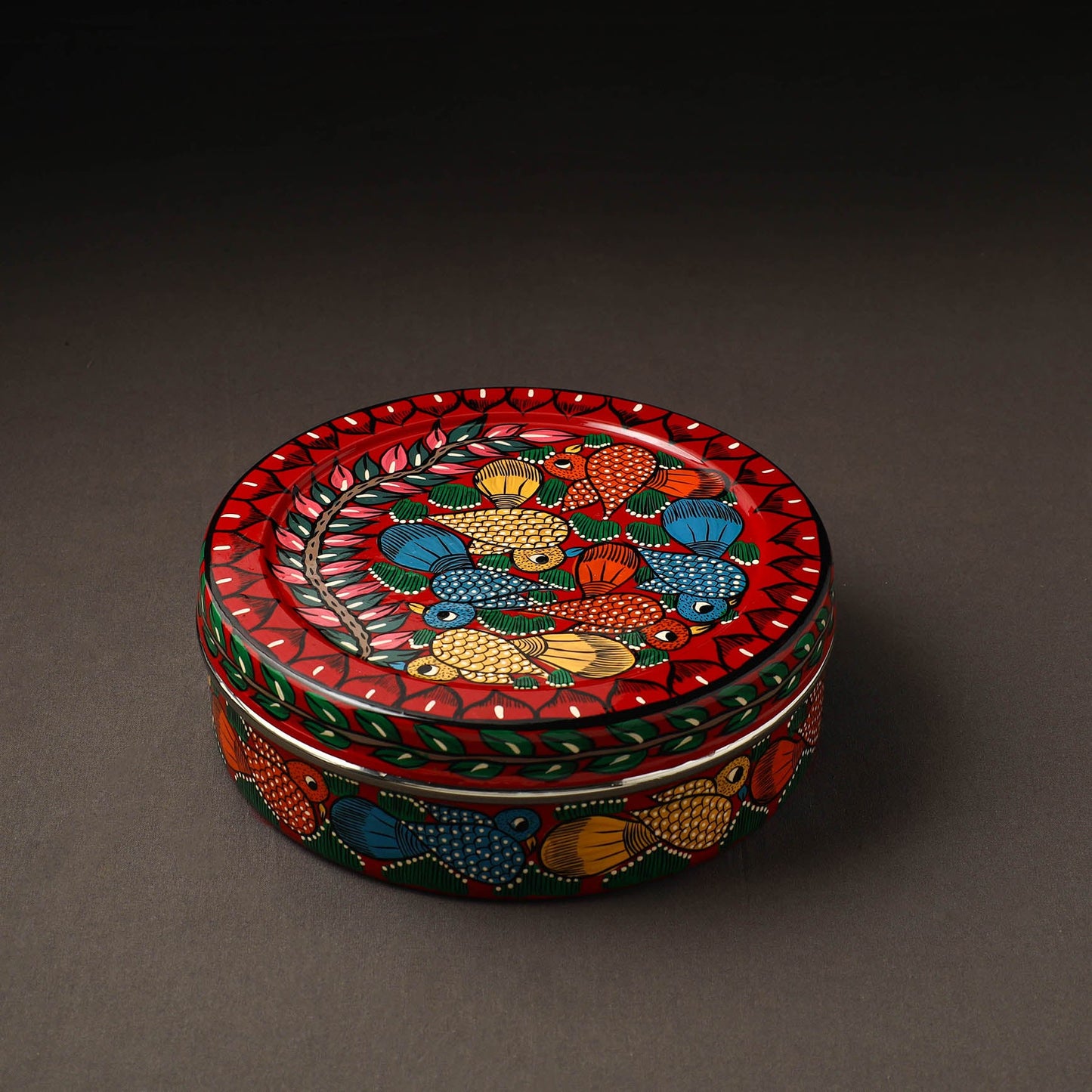 Bengal Patua Handpainted Stainless Steel Casserole