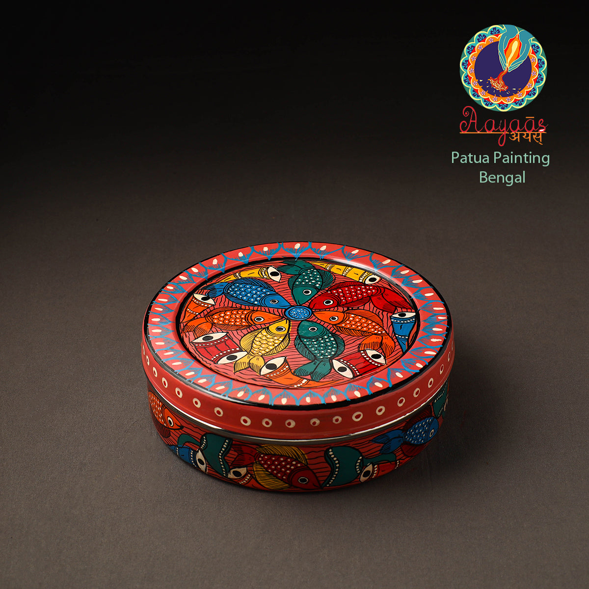 Bengal Patua Handpainted Stainless Steel Casserole