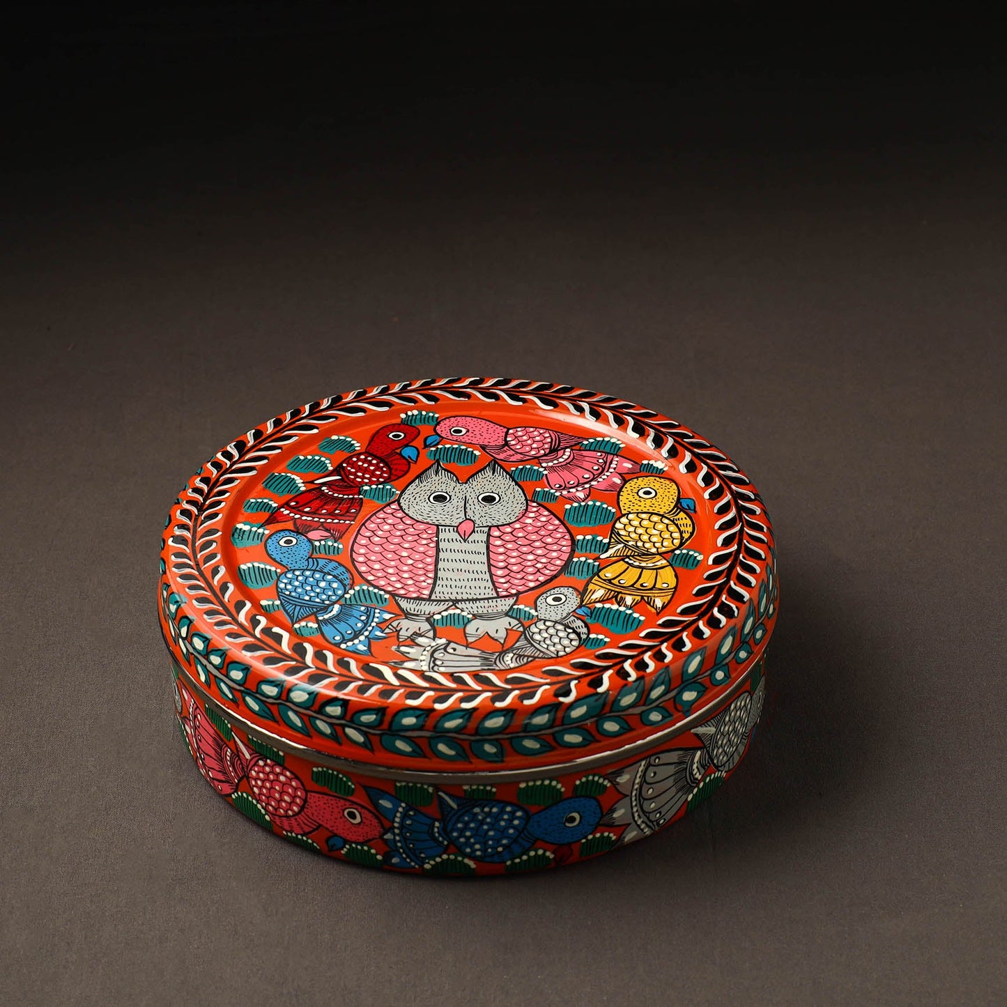 Bengal Patua Handpainted Stainless Steel Casserole
