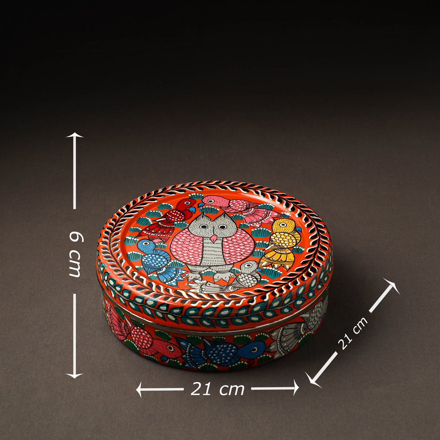 Bengal Patua Handpainted Stainless Steel Casserole