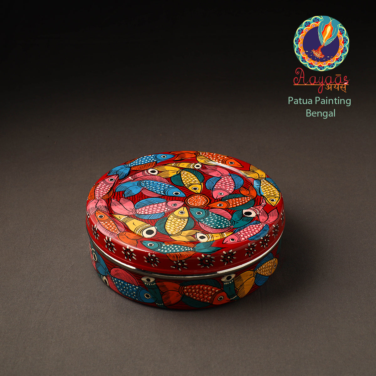 Bengal Patua Handpainted Stainless Steel Casserole
