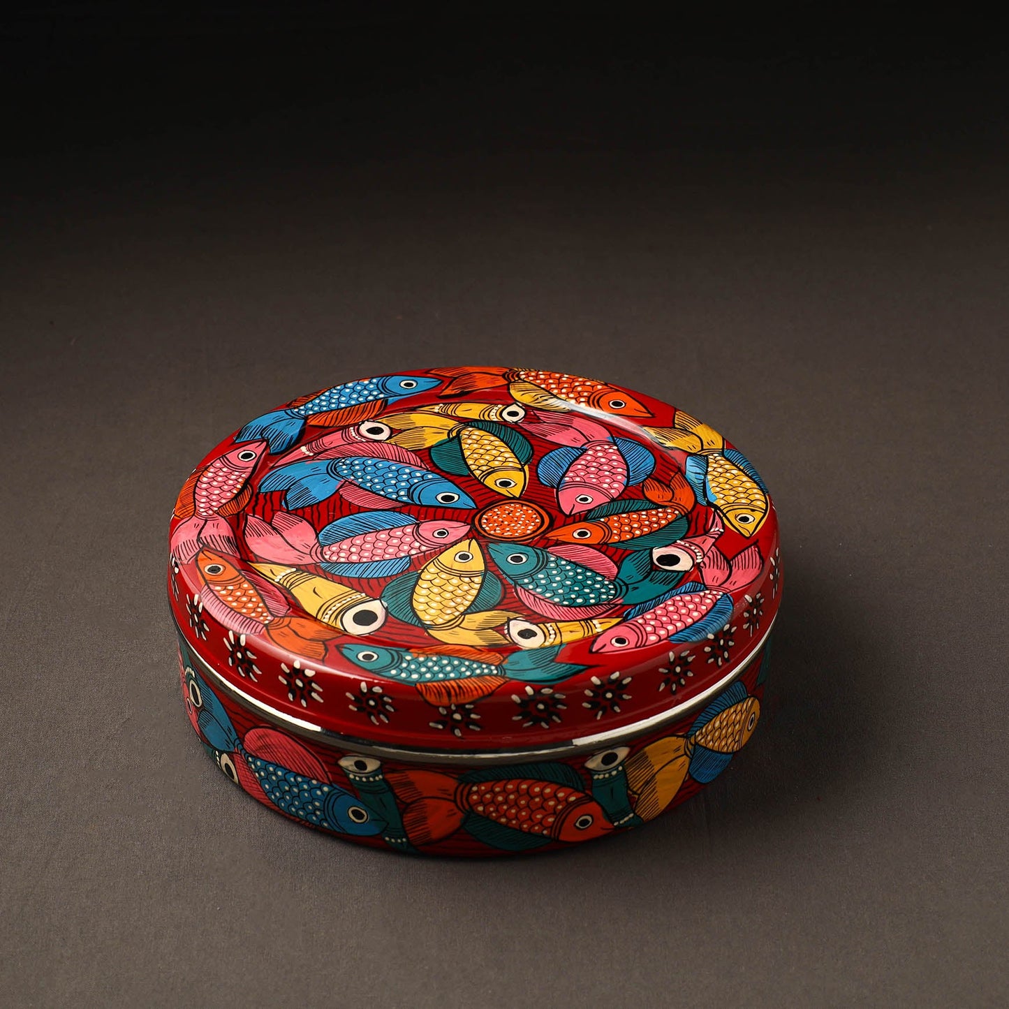 Bengal Patua Handpainted Stainless Steel Casserole