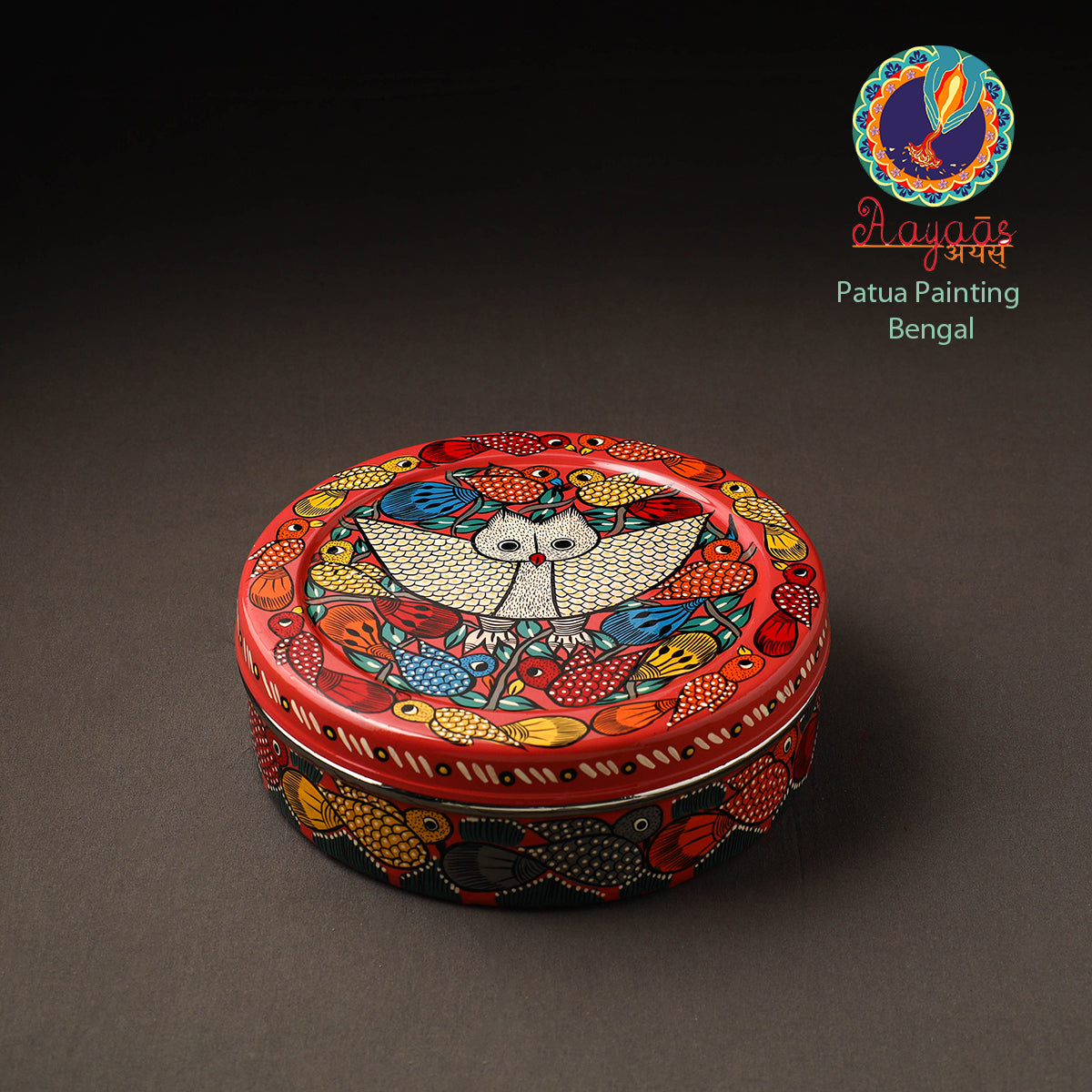 Bengal Patua Handpainted Stainless Steel Casserole