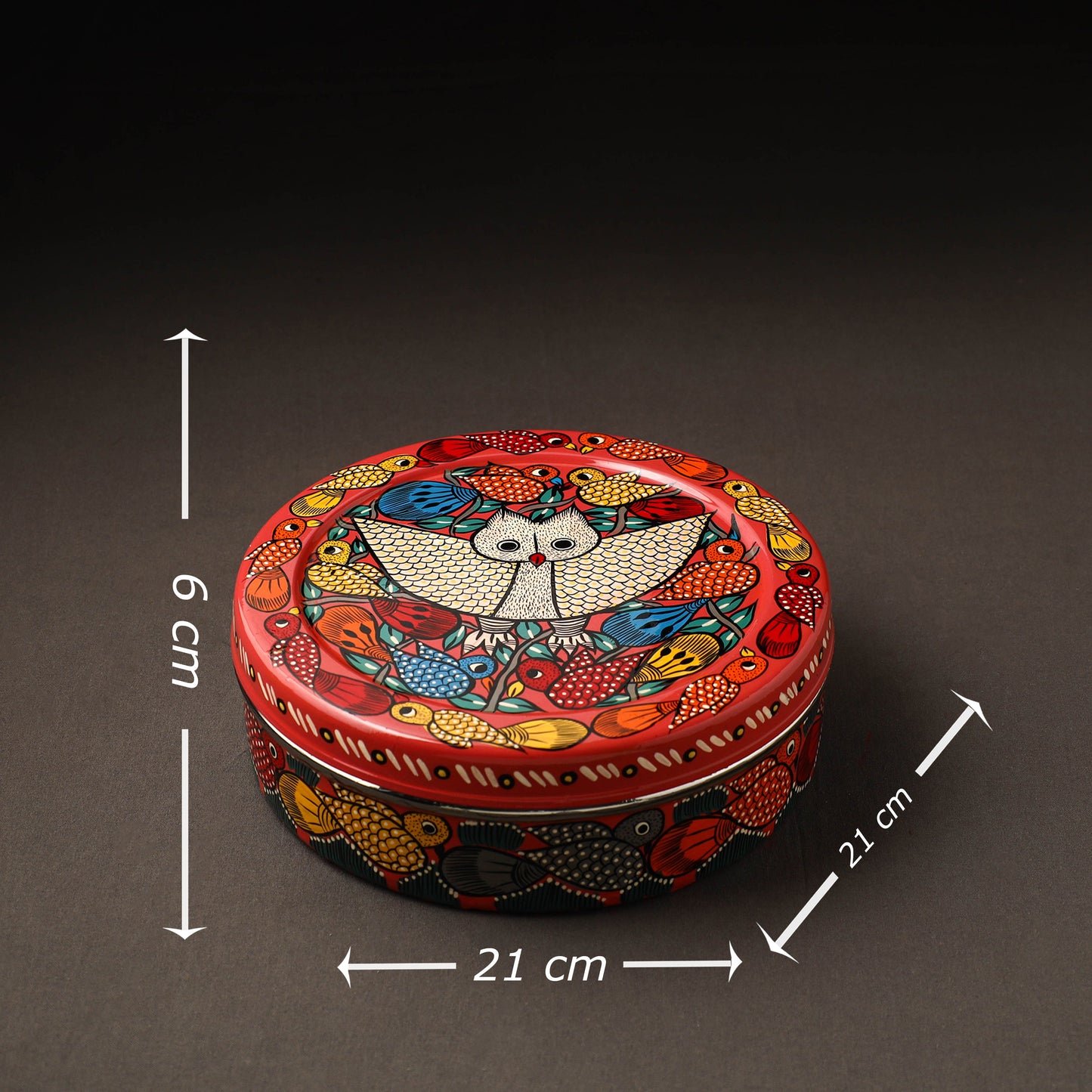 Bengal Patua Handpainted Stainless Steel Casserole