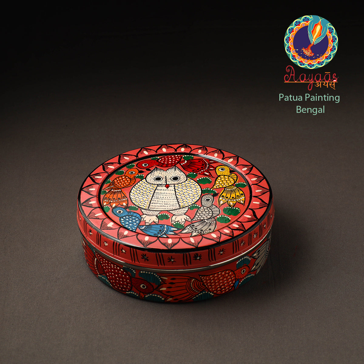 Bengal Patua Handpainted Stainless Steel Casserole