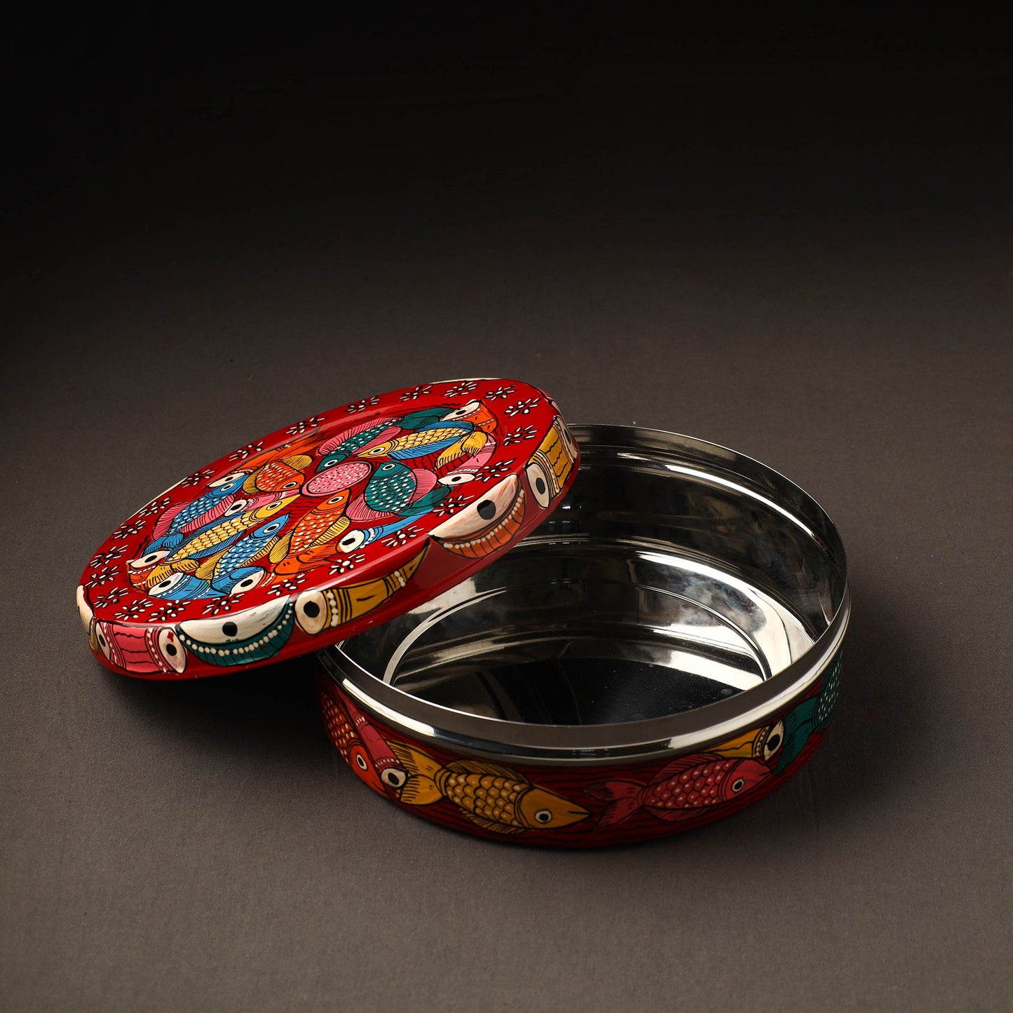 Bengal Patua Handpainted Stainless Steel Casserole