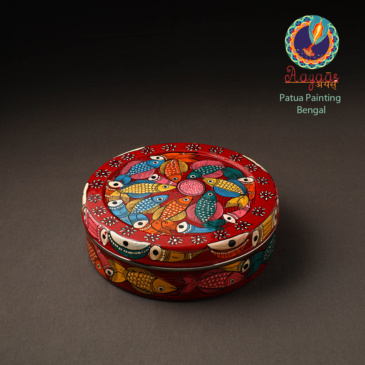 Bengal Patua Handpainted Stainless Steel Casserole