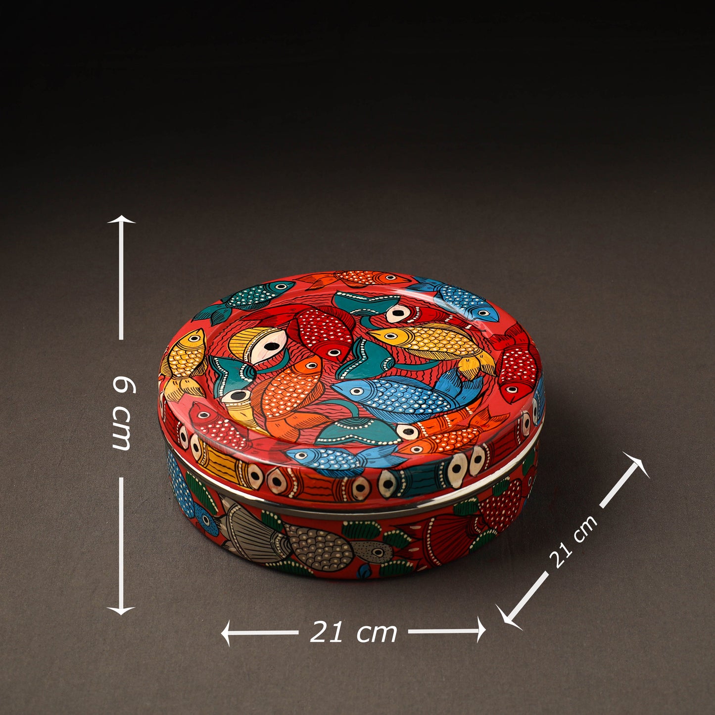 Bengal Patua Handpainted Stainless Steel Casserole