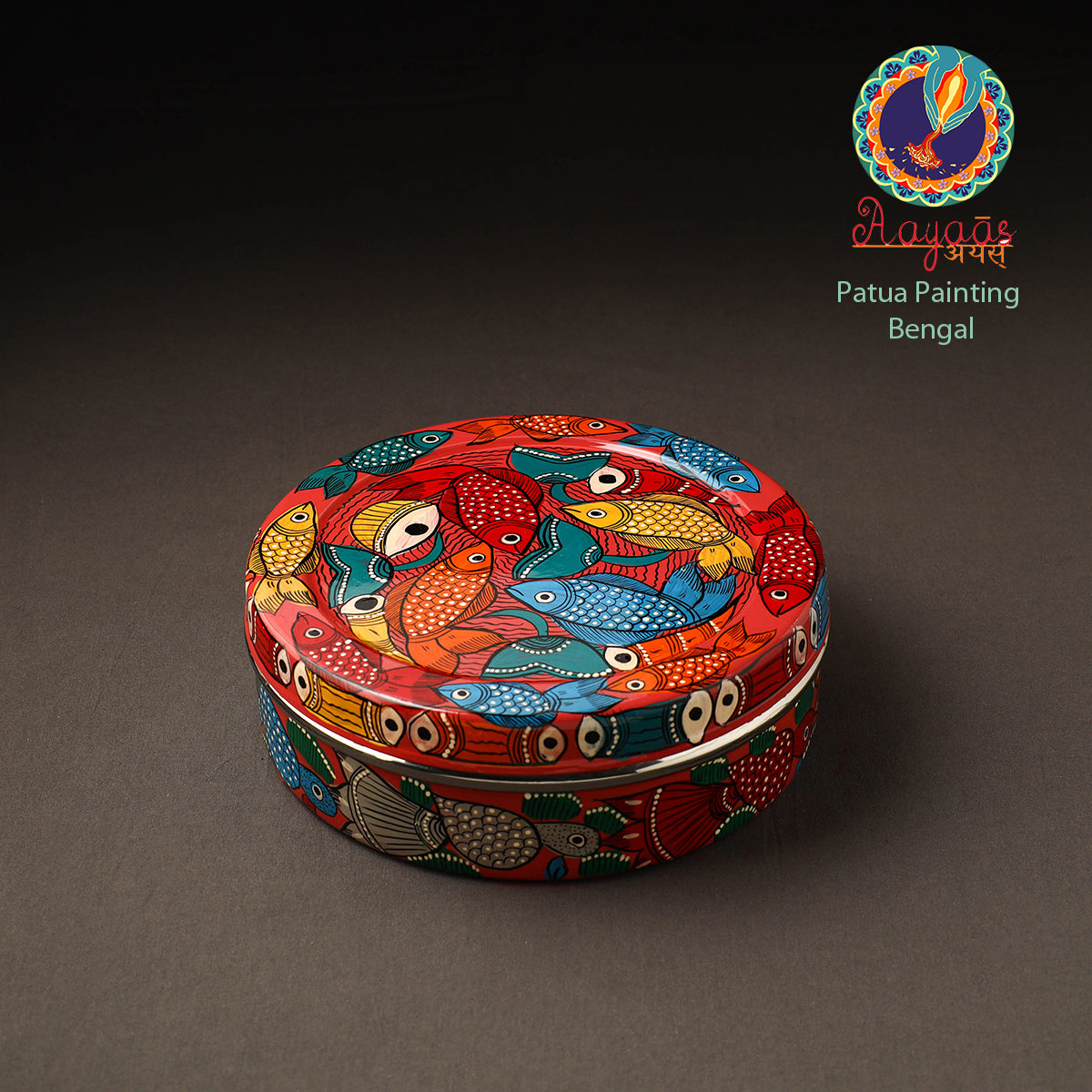 Bengal Patua Handpainted Stainless Steel Casserole