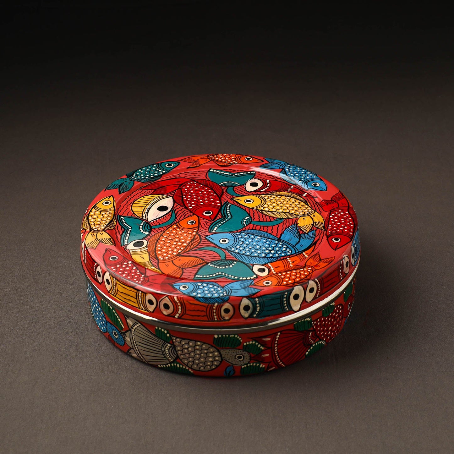 Bengal Patua Handpainted Stainless Steel Casserole