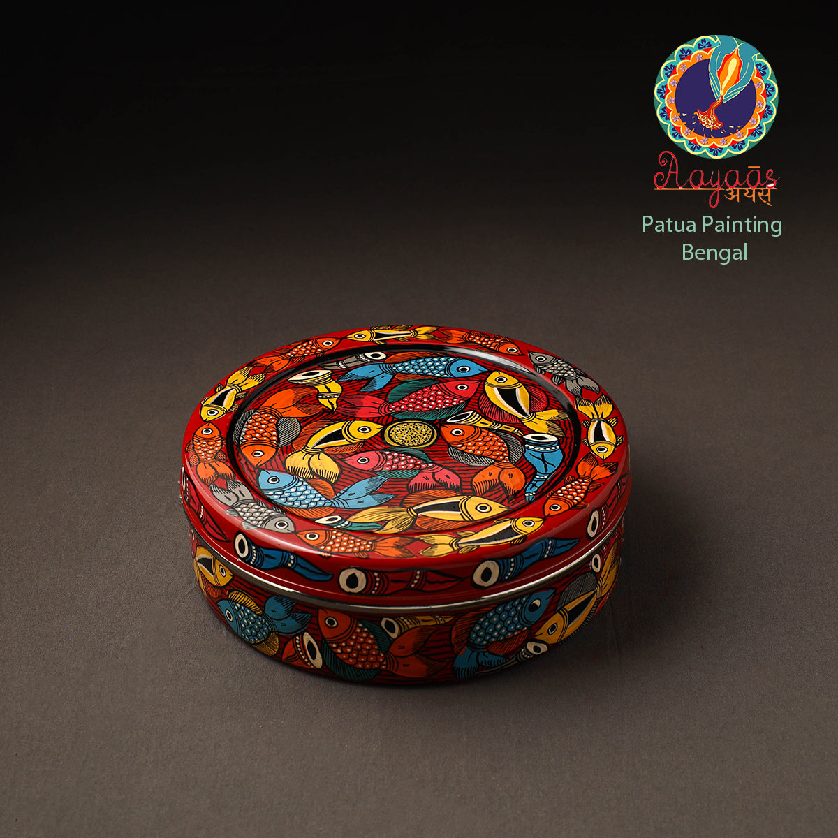 Bengal Patua Handpainted Stainless Steel Casserole