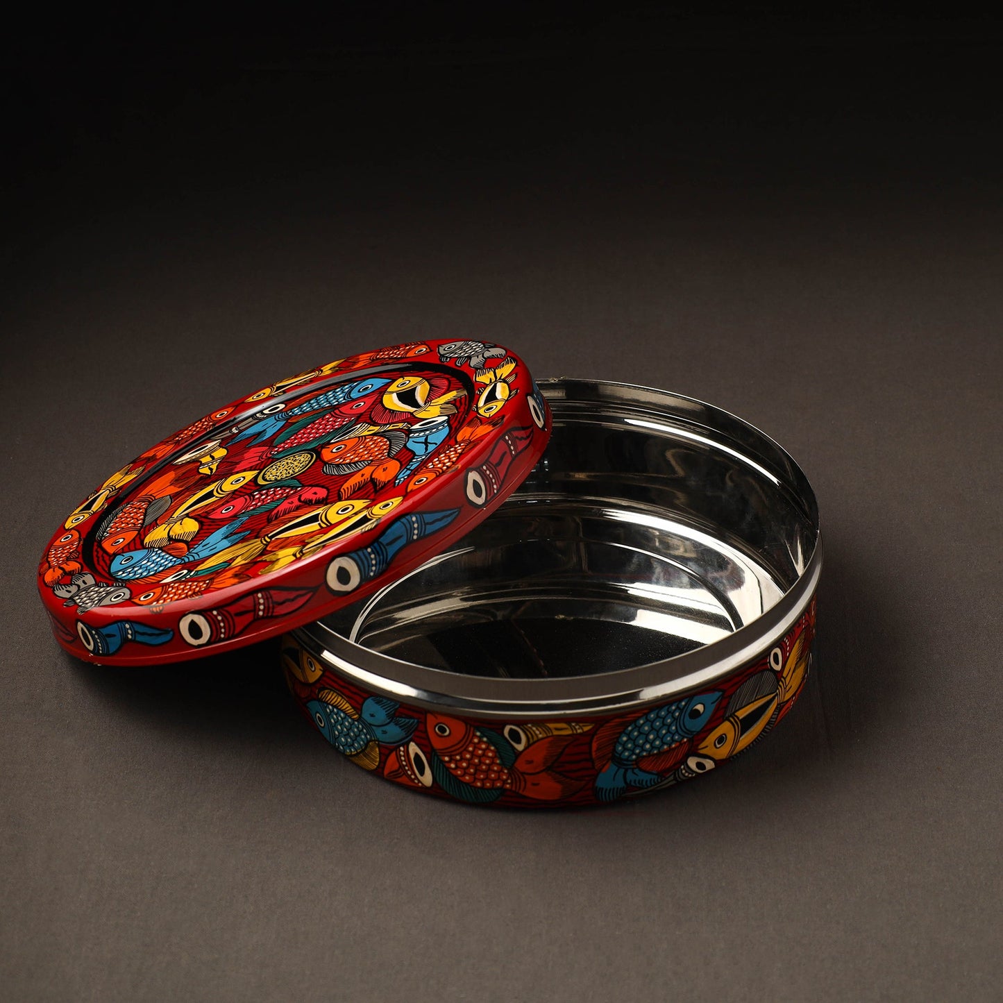 Bengal Patua Handpainted Stainless Steel Casserole