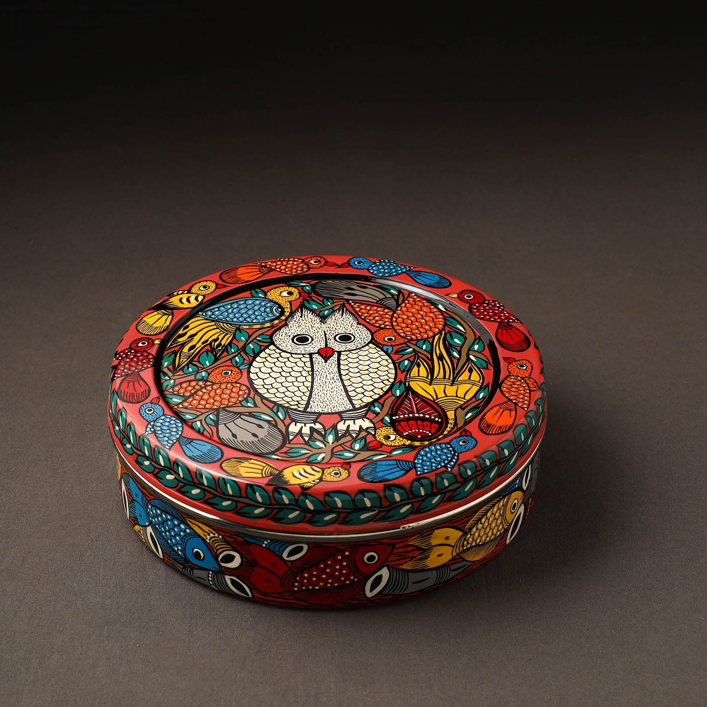 Bengal Patua Handpainted Stainless Steel Casserole
