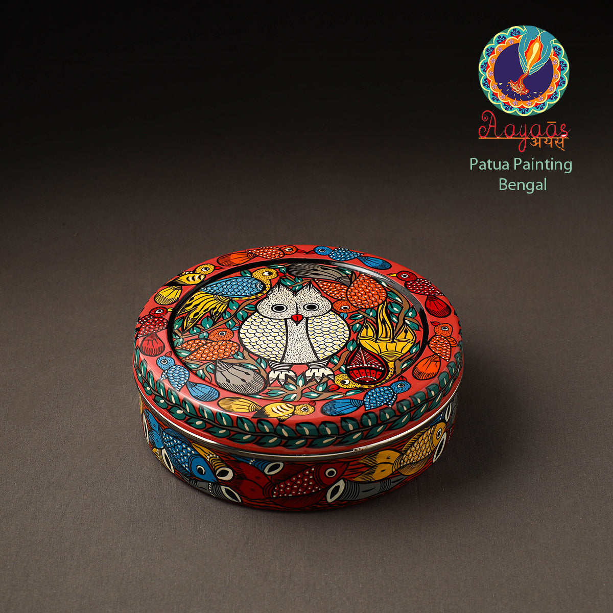 Bengal Patua Handpainted Stainless Steel Casserole