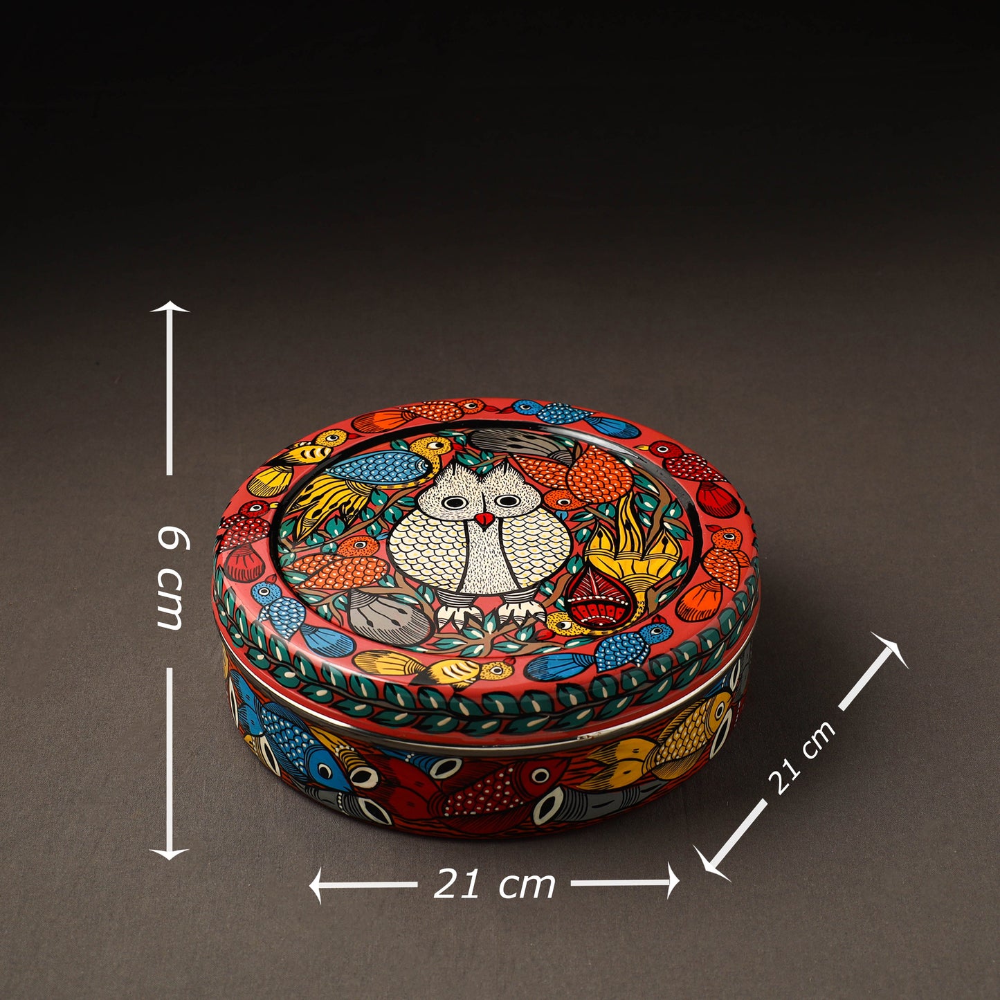 Bengal Patua Handpainted Stainless Steel Casserole