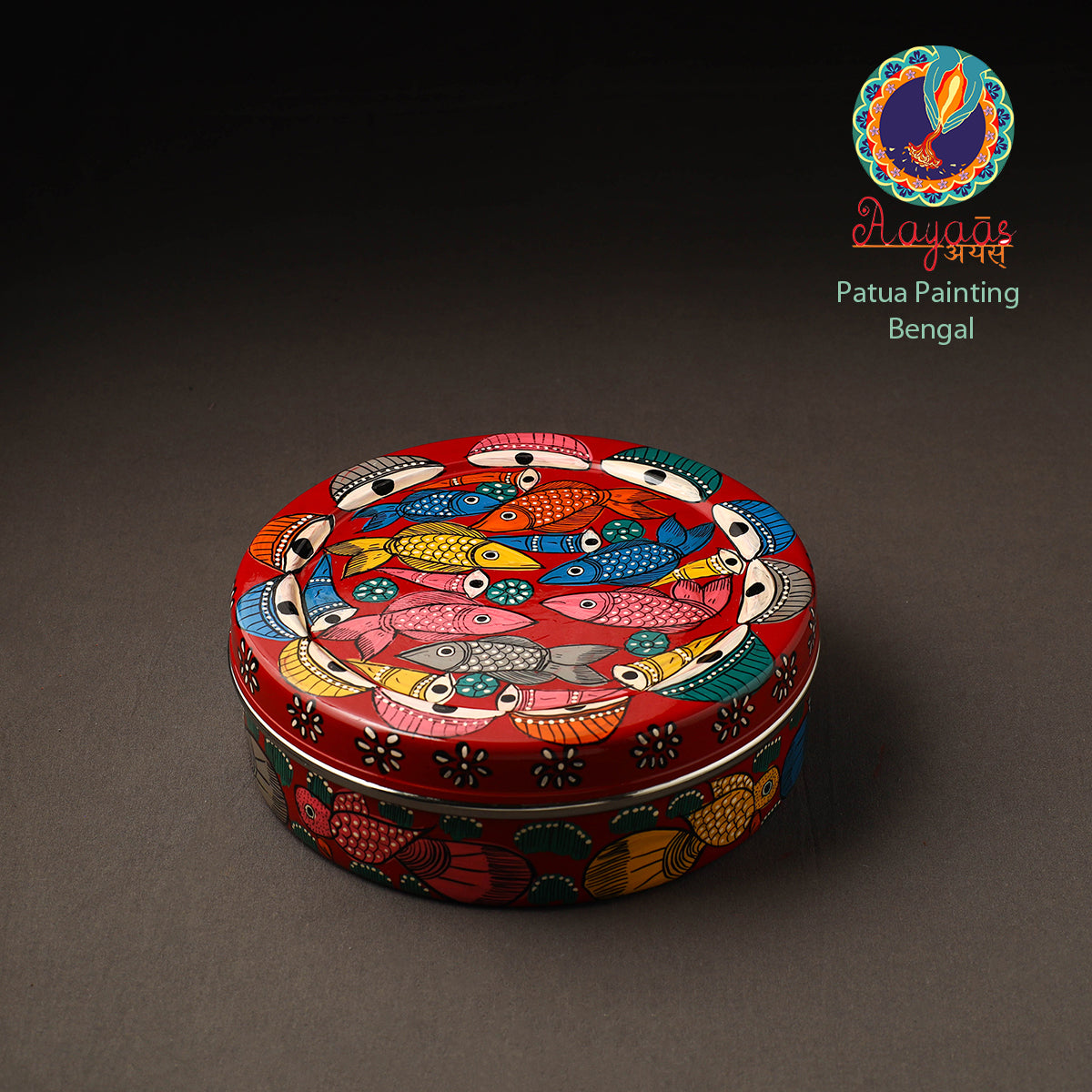 Bengal Patua Handpainted Stainless Steel Casserole