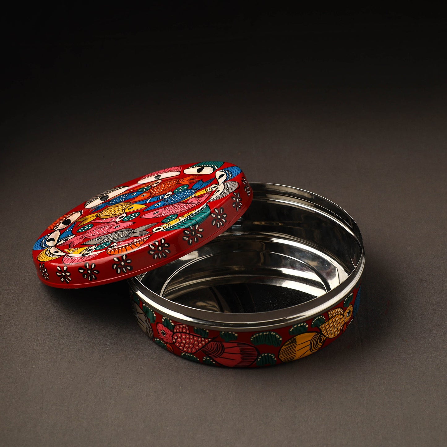 Bengal Patua Handpainted Stainless Steel Casserole