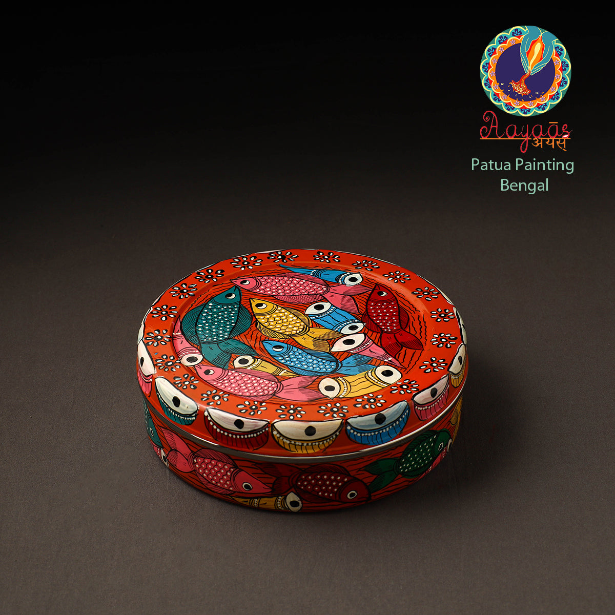 Bengal Patua Handpainted Stainless Steel Casserole