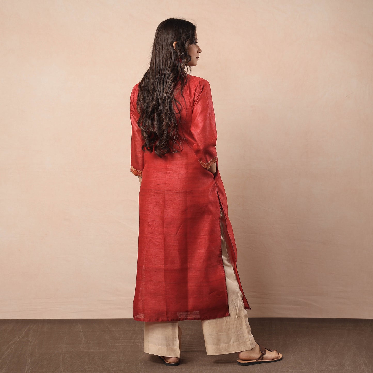 Bhagalpuri Handwoven Desi Tussar Silk Kurta