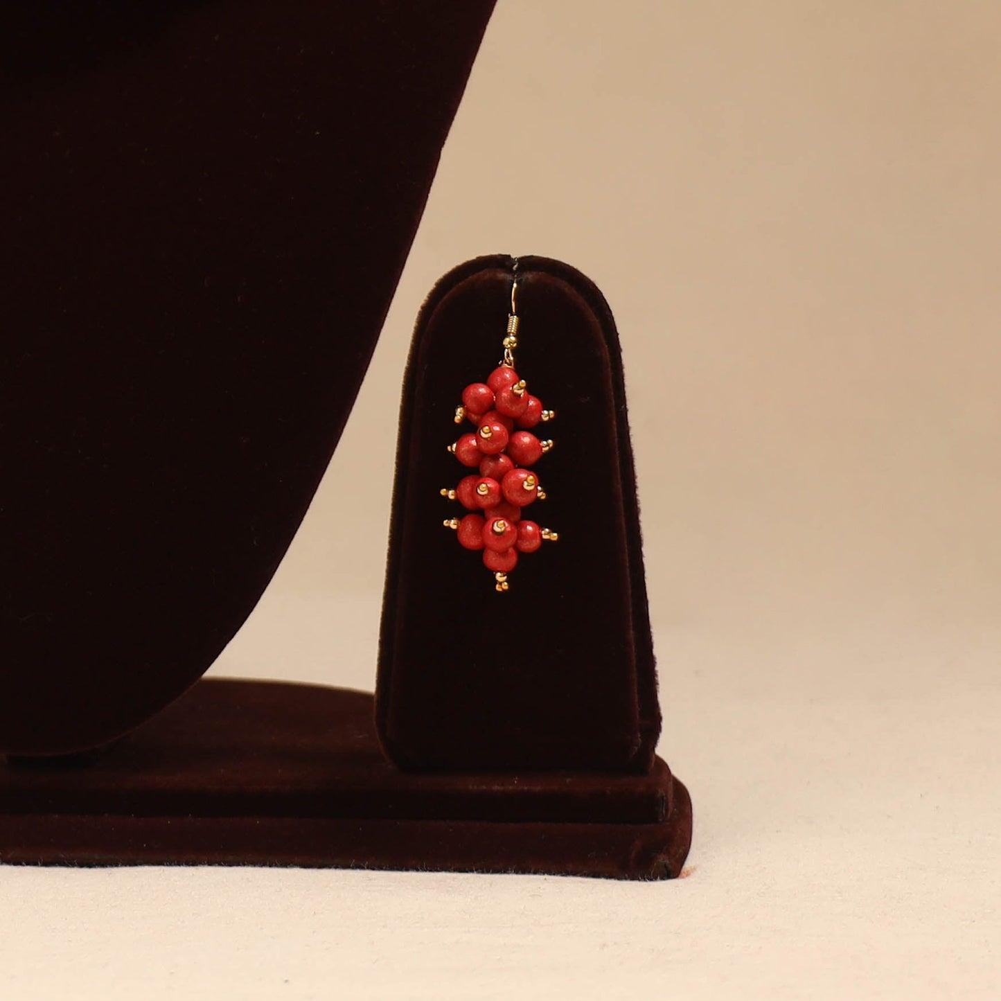 Bishnupur handpainted terracotta necklace set 24