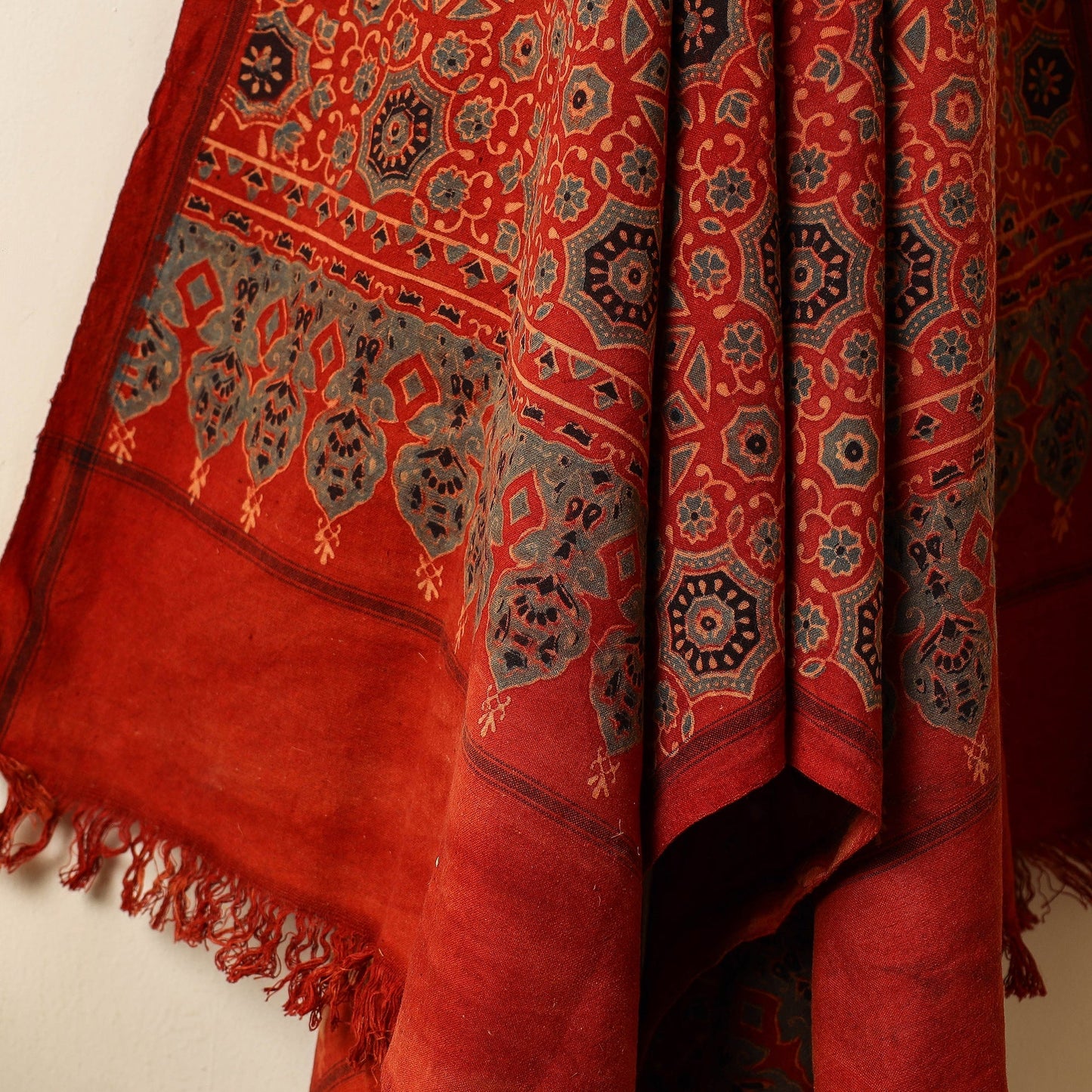 Block Print Cotton Ajrakh Handloom Towel
