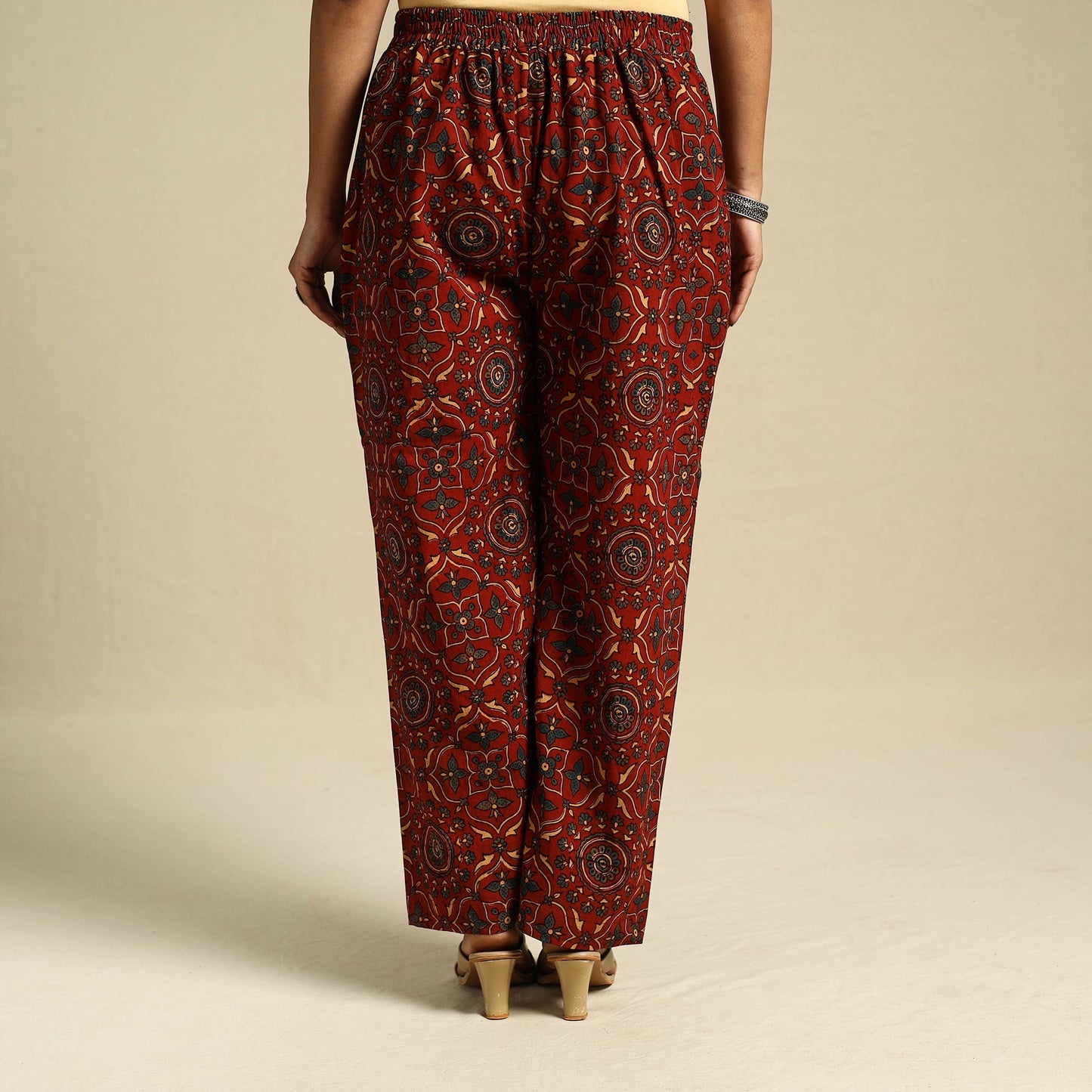 Block Print Cotton Ajrakh Palazzo