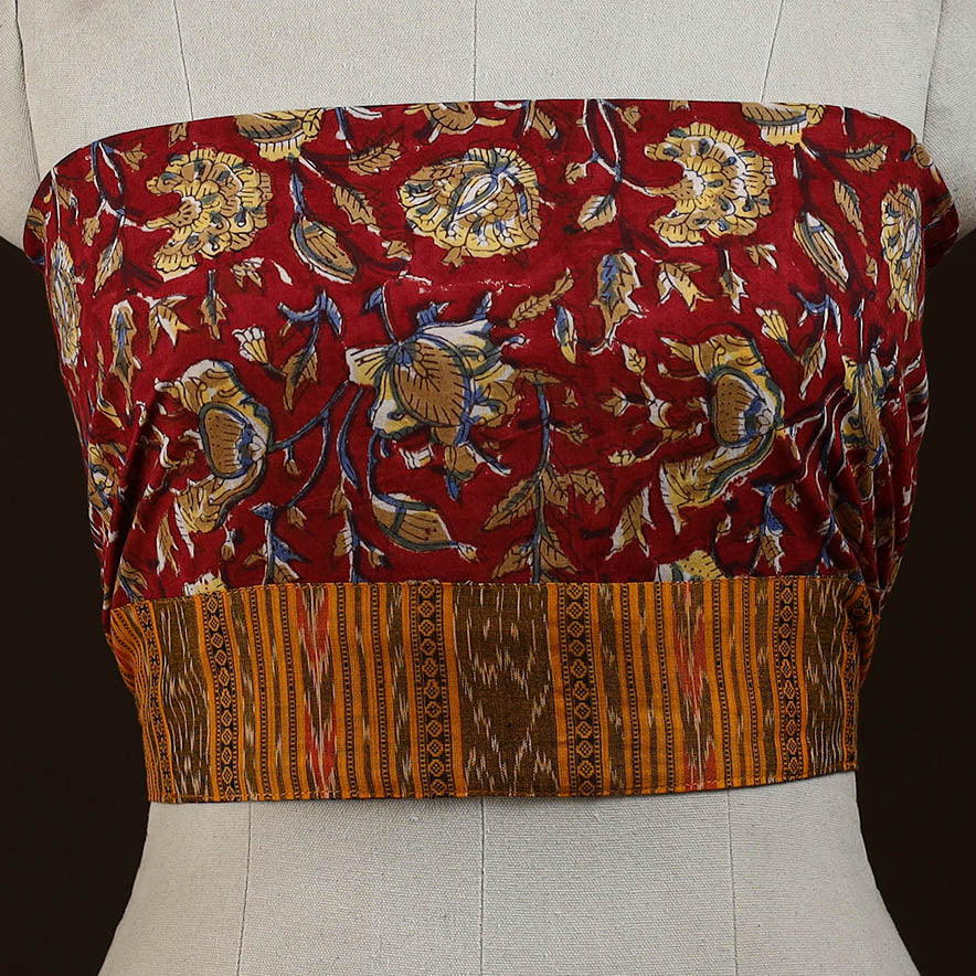 Block print cotton sanganeri blouse piece 13 - handcrafted
