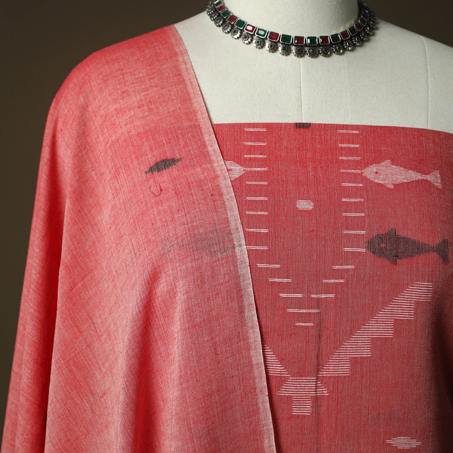 Burdwan jamdani handloom cotton 2pc unstitched dress