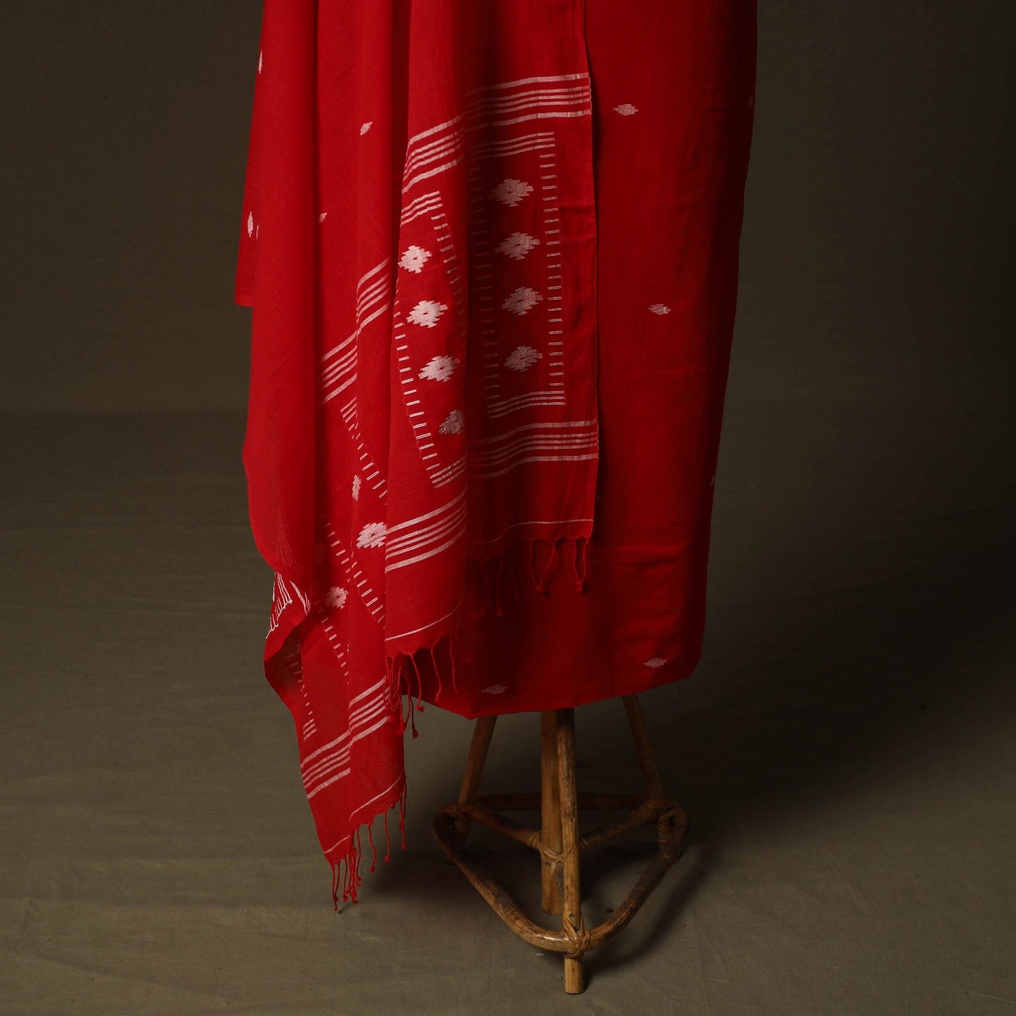 Burdwan jamdani handloom cotton 2pc unstitched dress