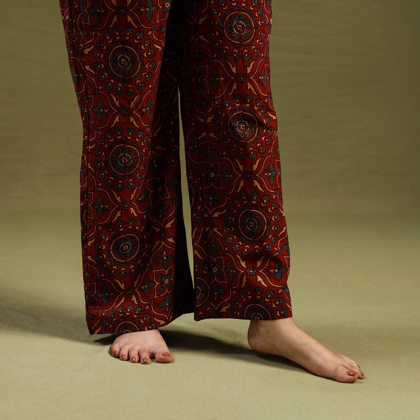 Cotton Ajrakh Block Print Night Suit Set