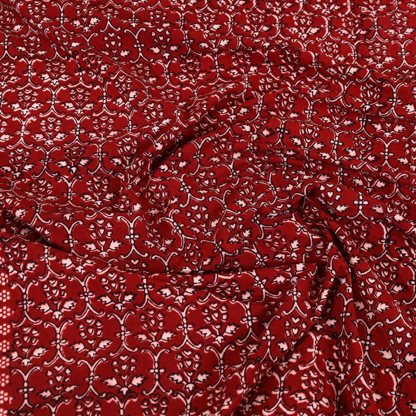 Red - cotton bagh double bedsheet with pillow covers 10