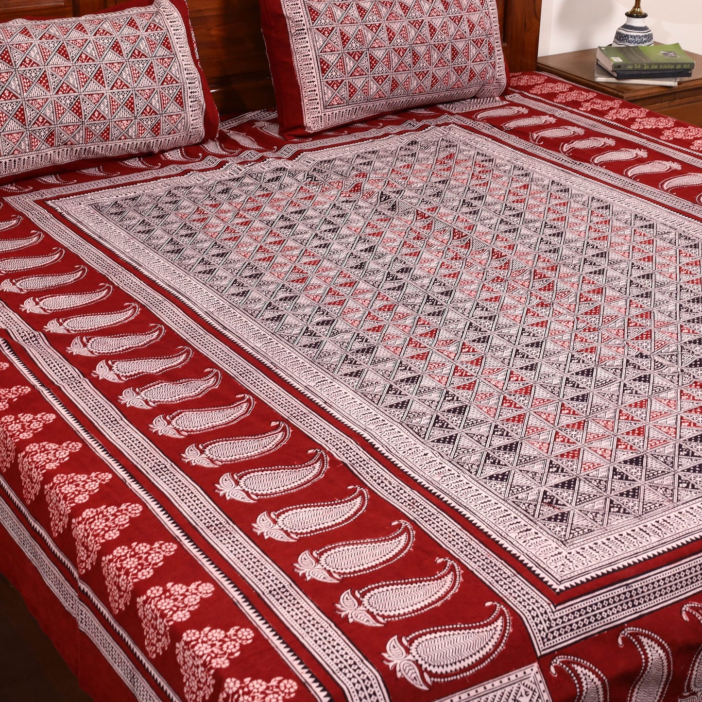 Buy Bagh Block Print Double Bedsheet Sets Online in India