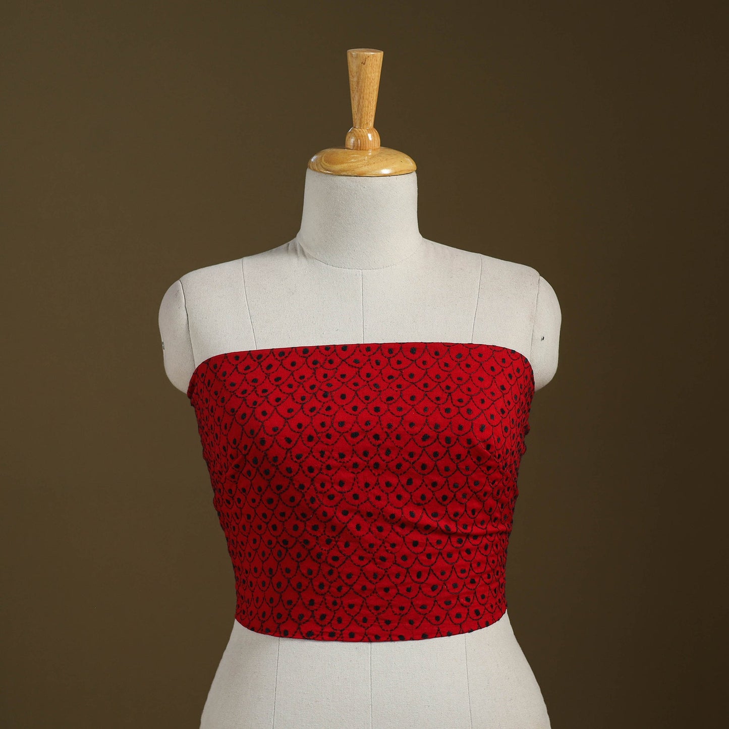 Cotton Bengal Kantha Stitch Blouse Piece