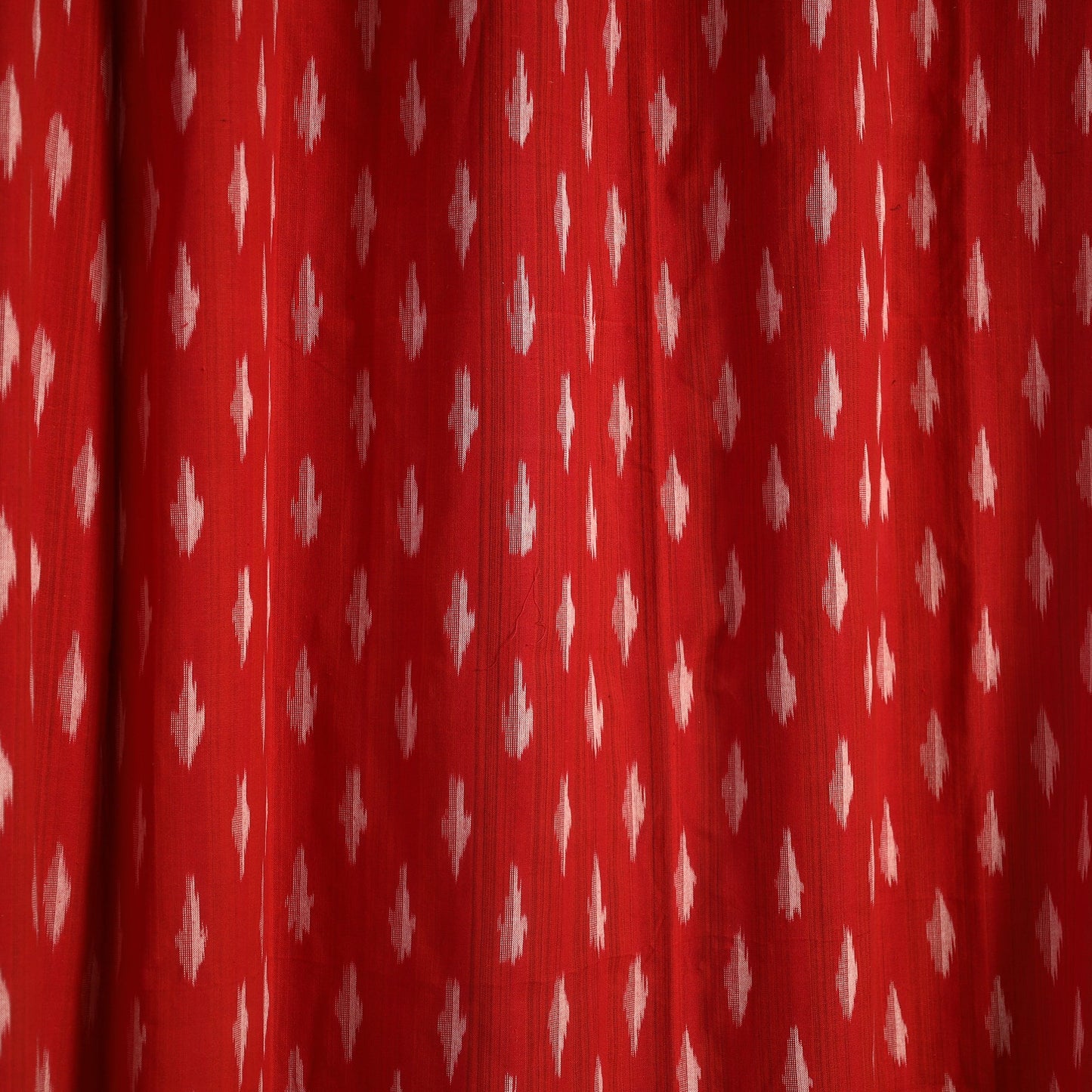 Cotton Door Red Pochampally Ikat Curtain