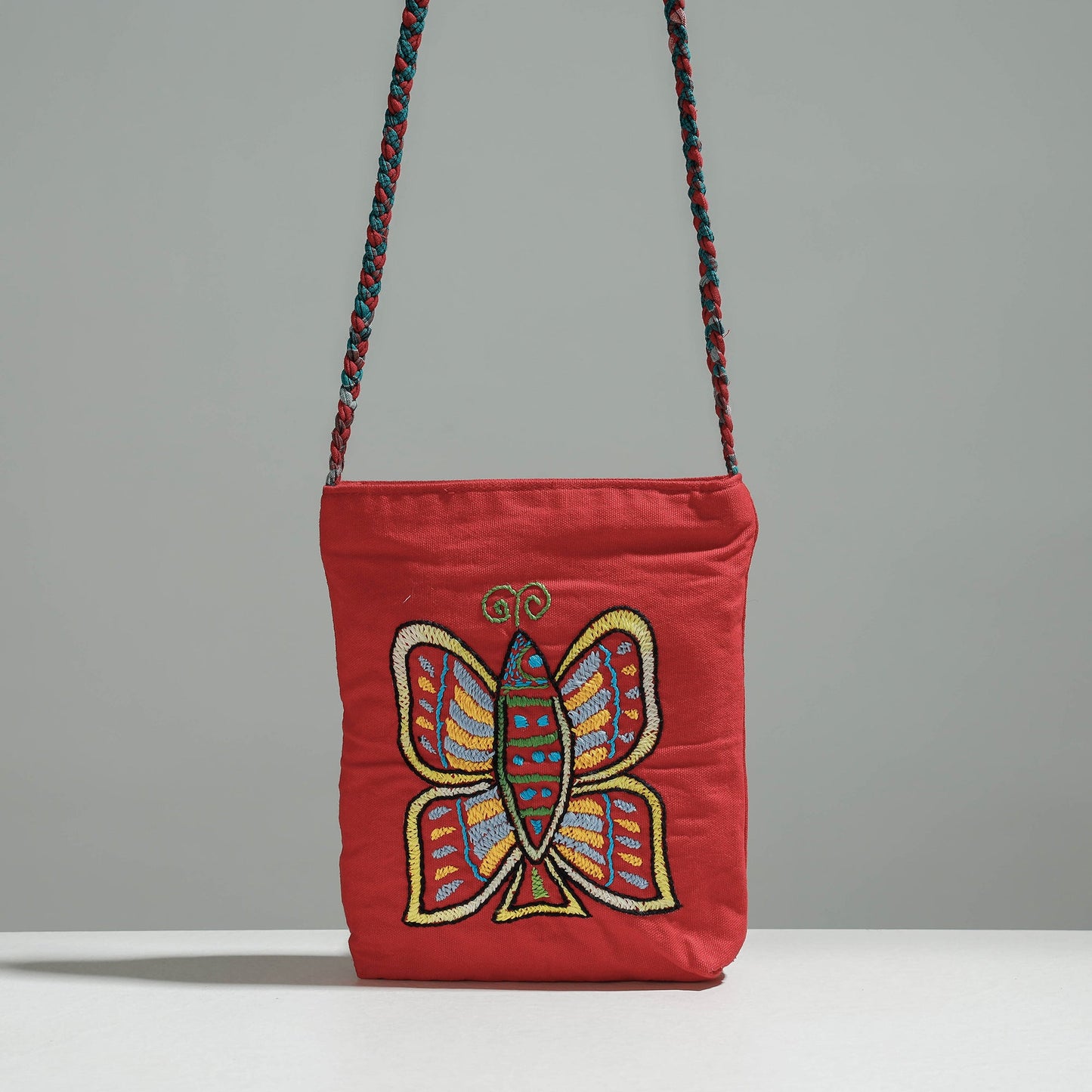 Embroidery Sling Bag
