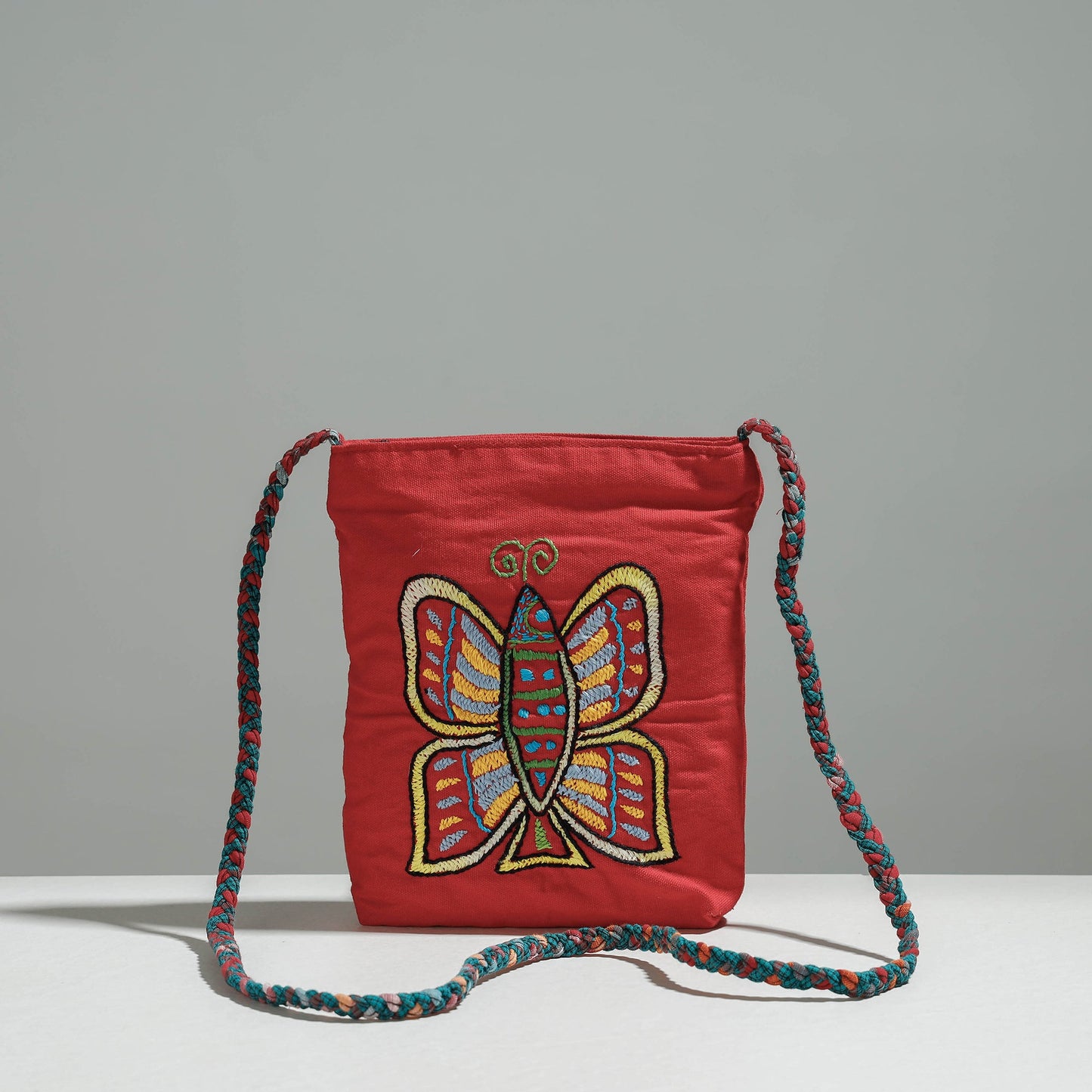Embroidery Sling Bag