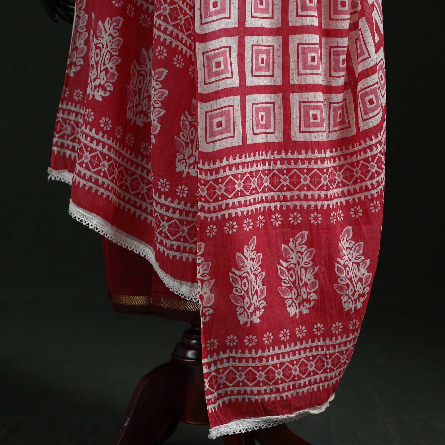 Cotton jaipur printed dupatta 82 - handcrafted