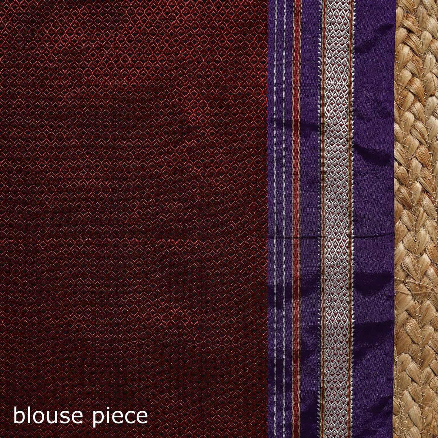 Cotton khun saree with chikki paras border 19 - handcrafted