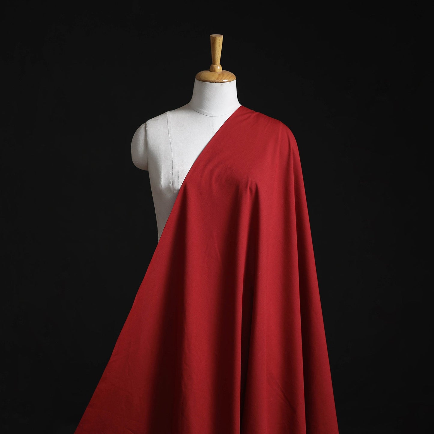 Red - cotton plain fabric 01 - handcrafted