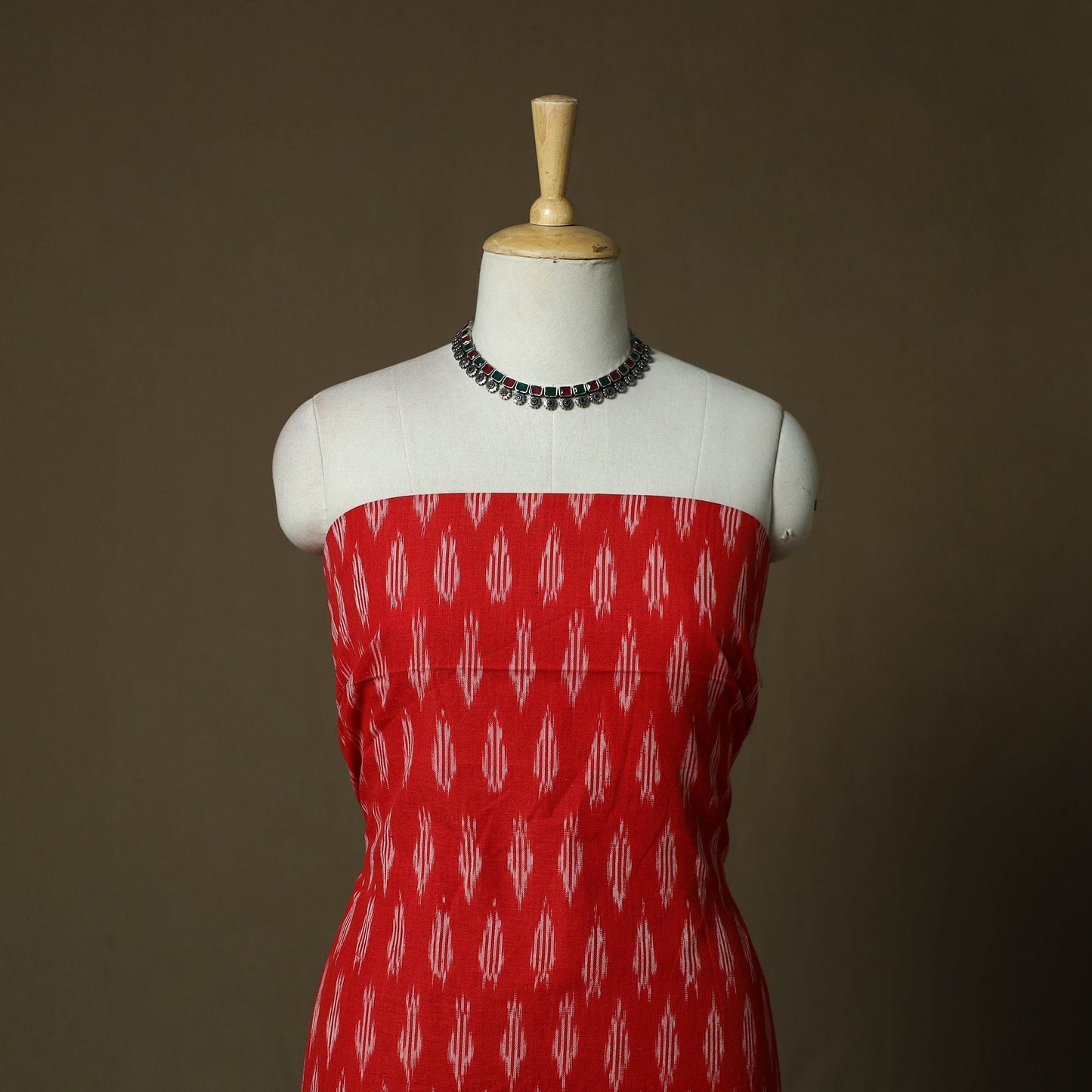 Handloom cotton pochampally ikat 3pc unstitched dress