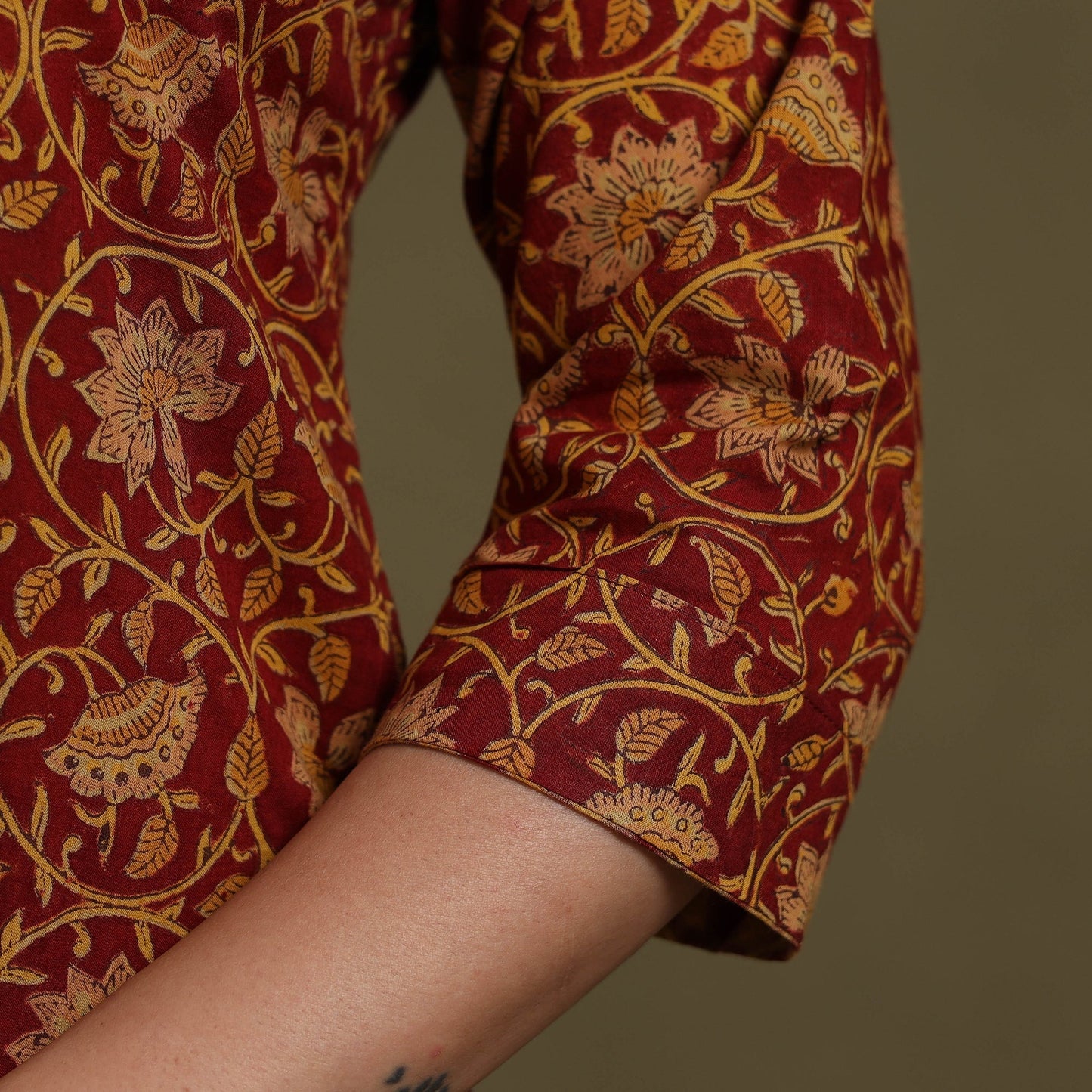 Red Cotton Sanganeri Block Print Co-Ord Set