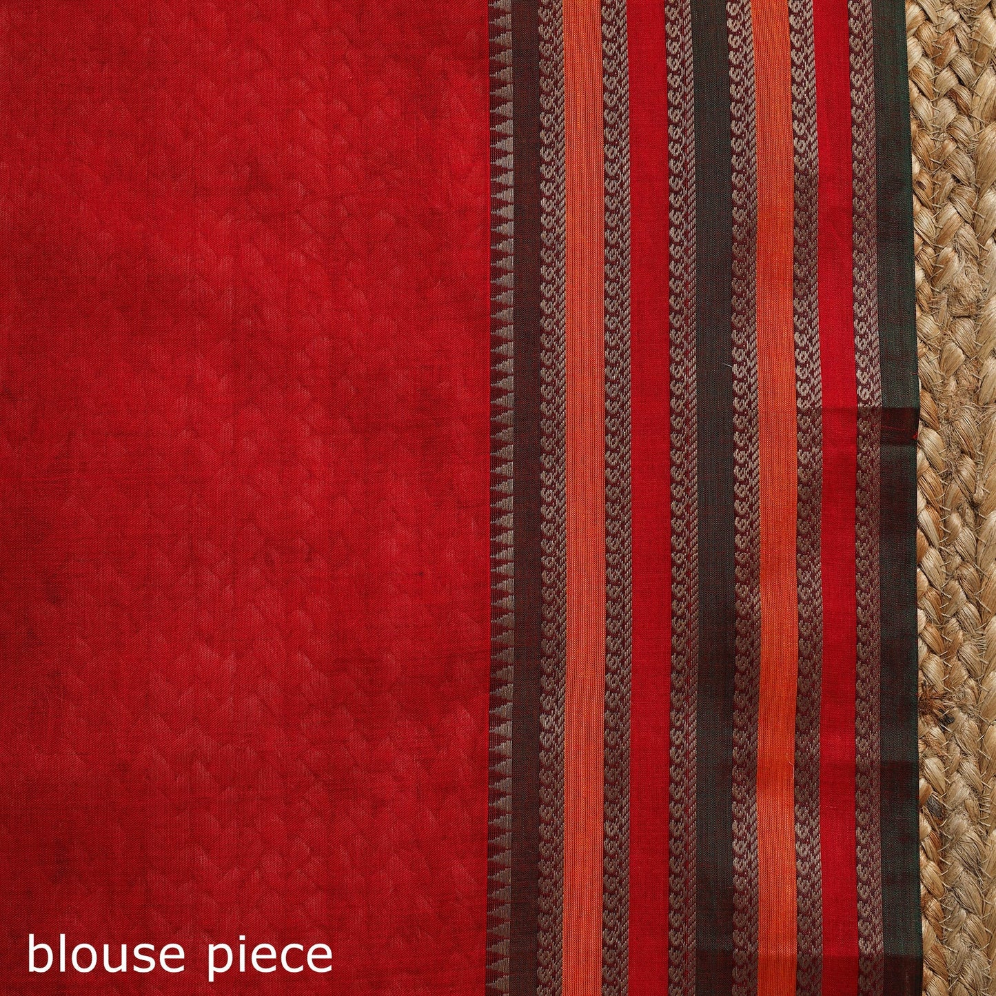 Dharwad cotton saree with border 45 - handcrafted