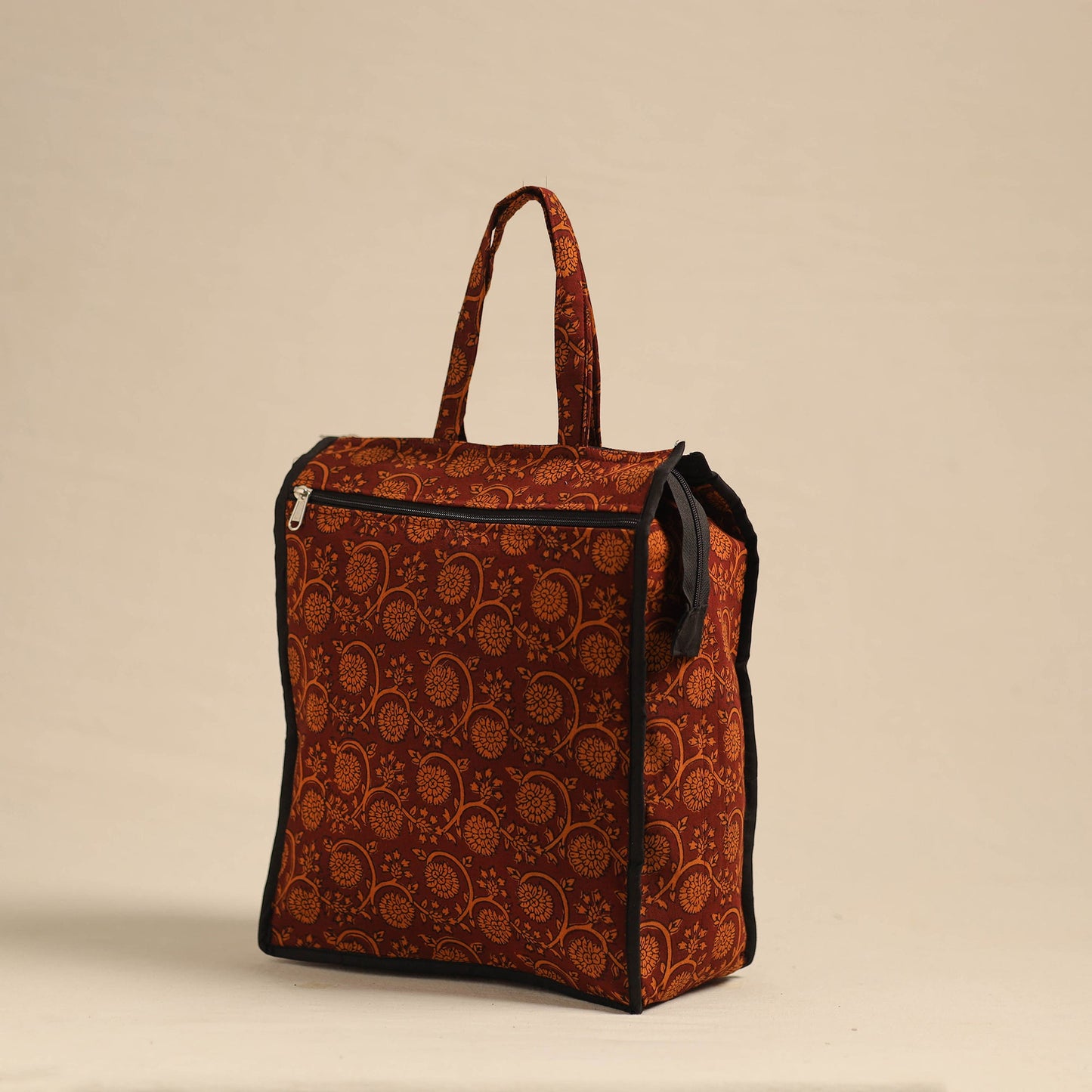 Red Eco-Friendly Handmade Cotton Handbag for Women