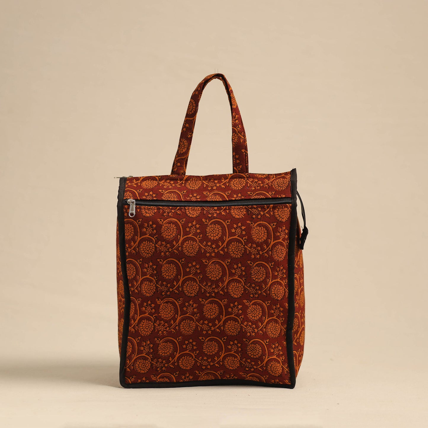 Red Eco-Friendly Handmade Cotton Handbag for Women