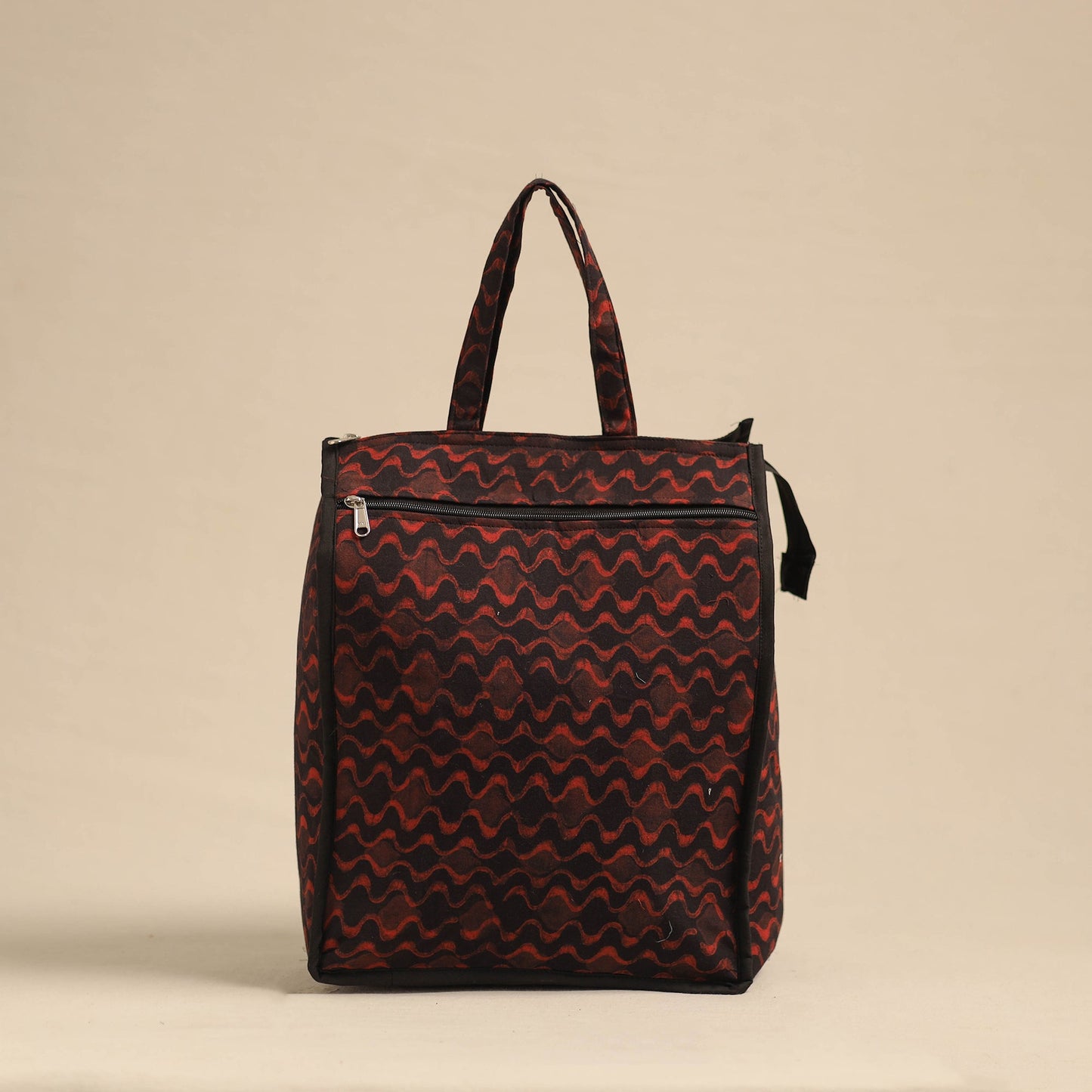 Red Eco-Friendly Handmade Cotton Handbag for Women