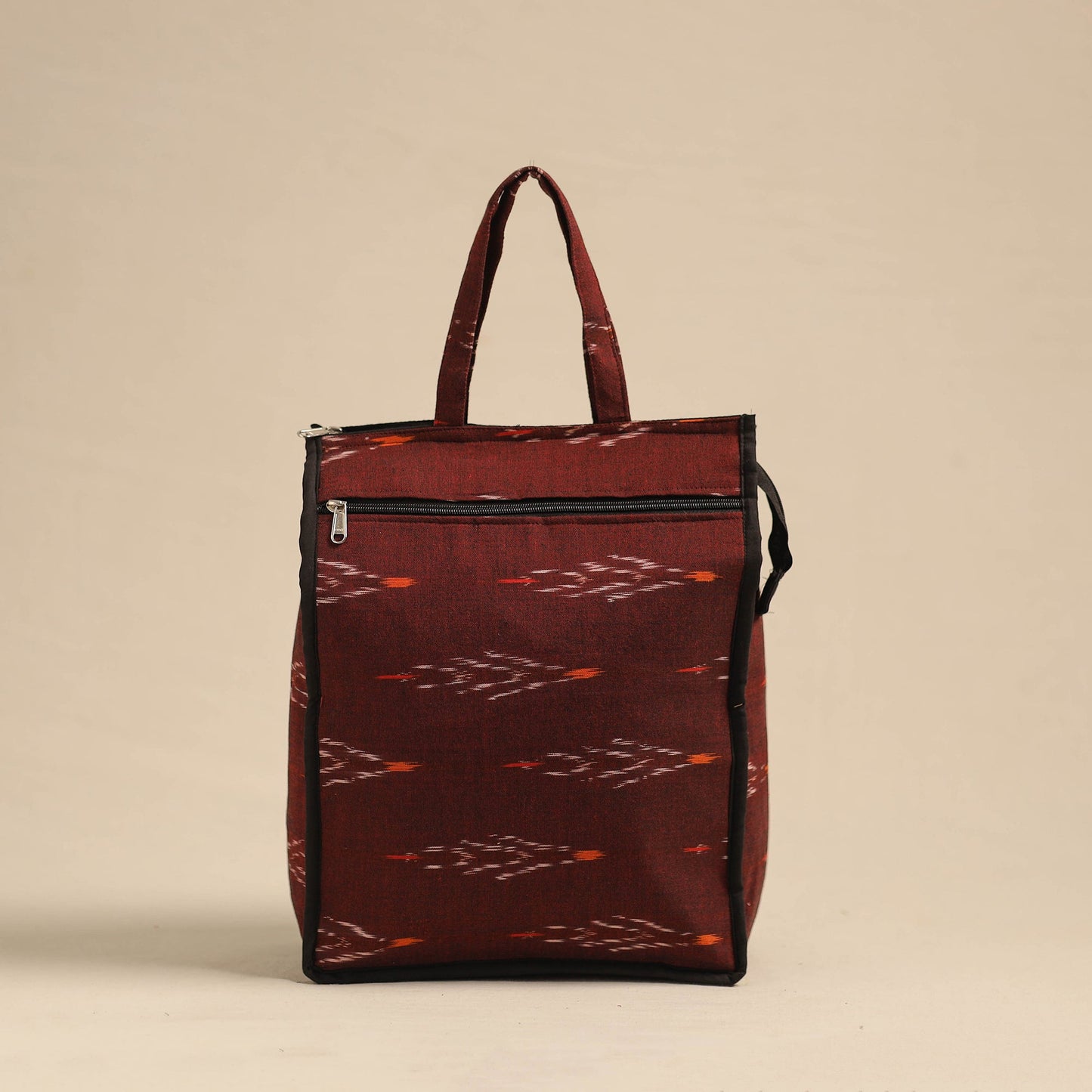 Red Eco-Friendly Handmade Cotton Handbag for Women