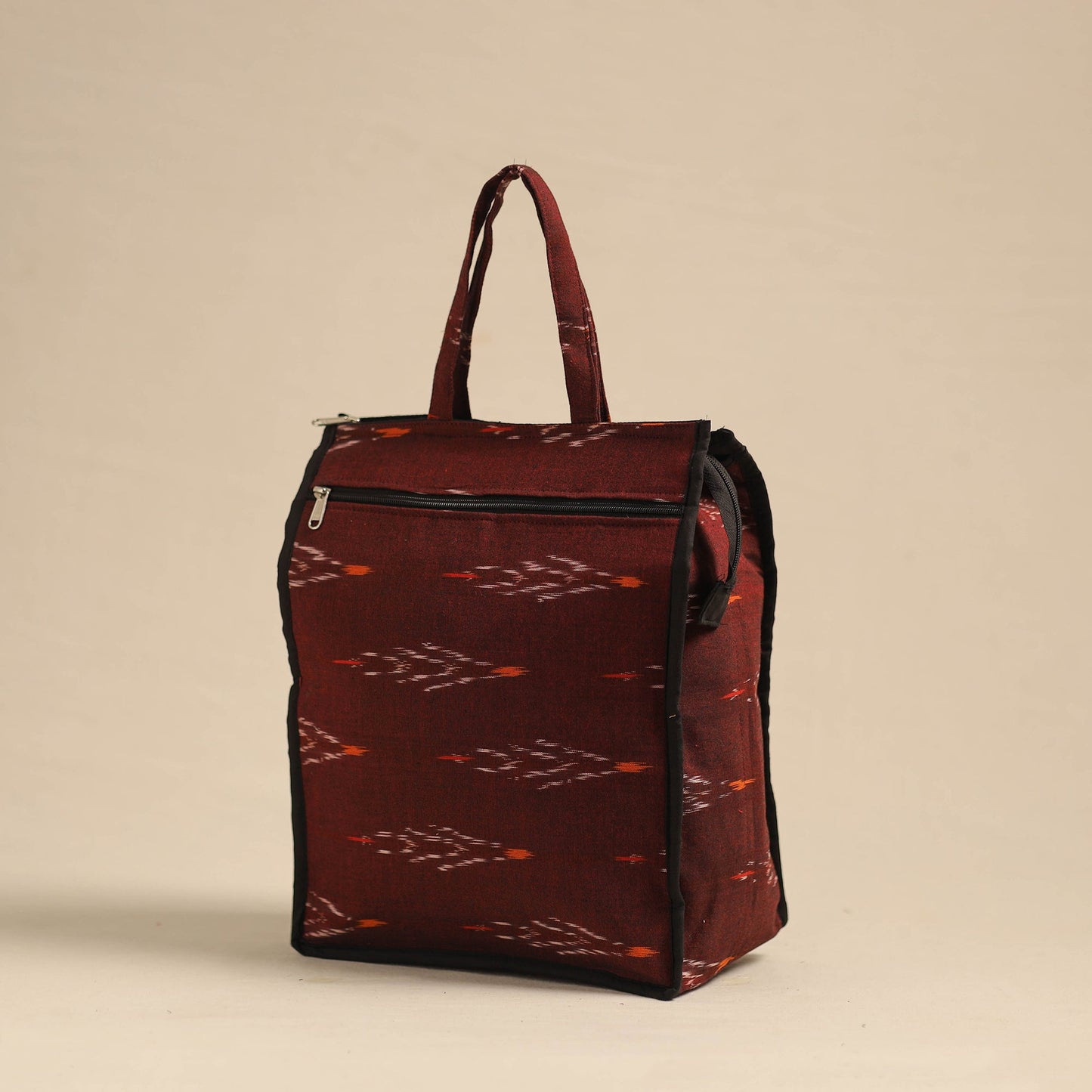 Red Eco-Friendly Handmade Cotton Handbag for Women