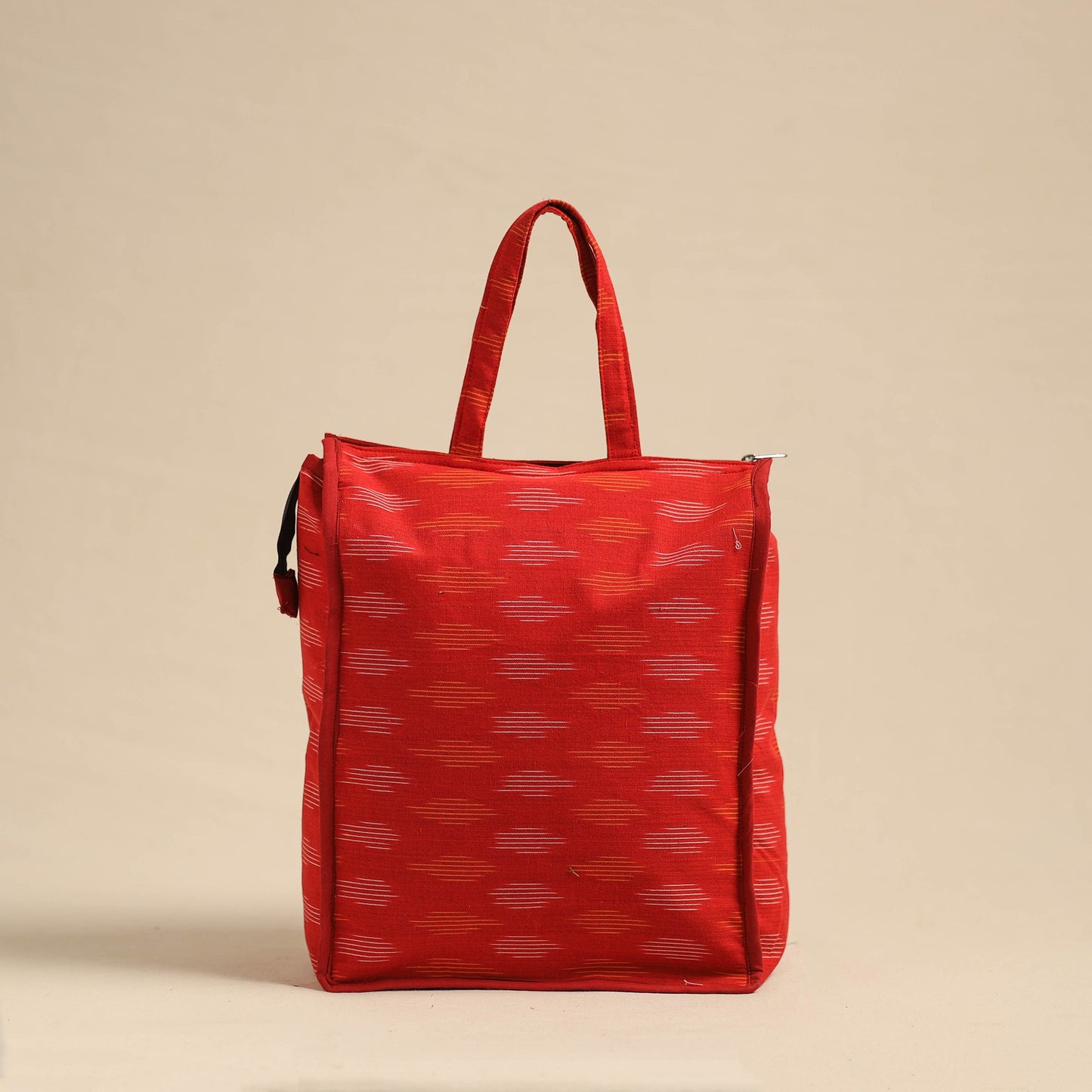 Red Eco-Friendly Handmade Cotton Handbag for Women