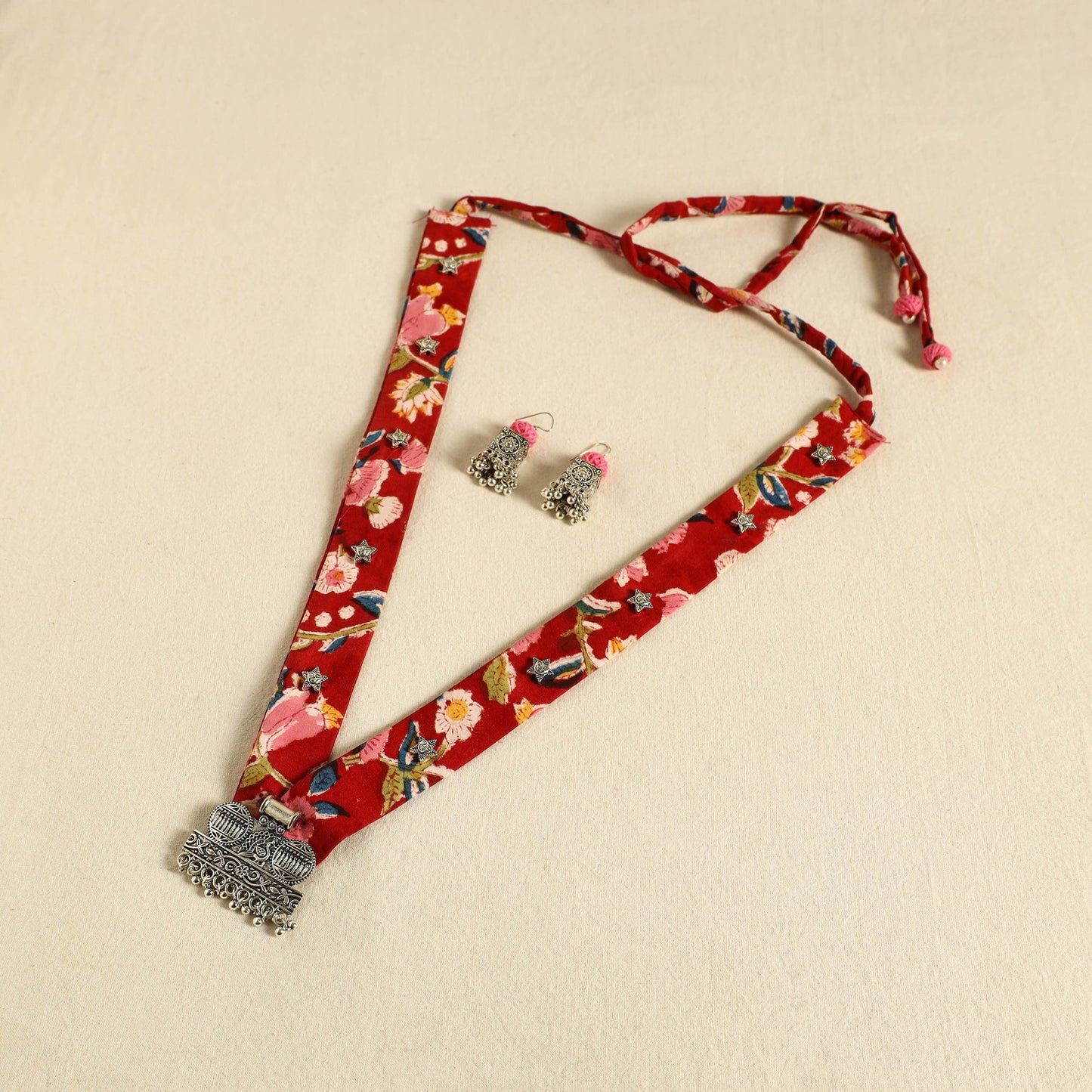 Buy Fabart German Silver Necklace Set
