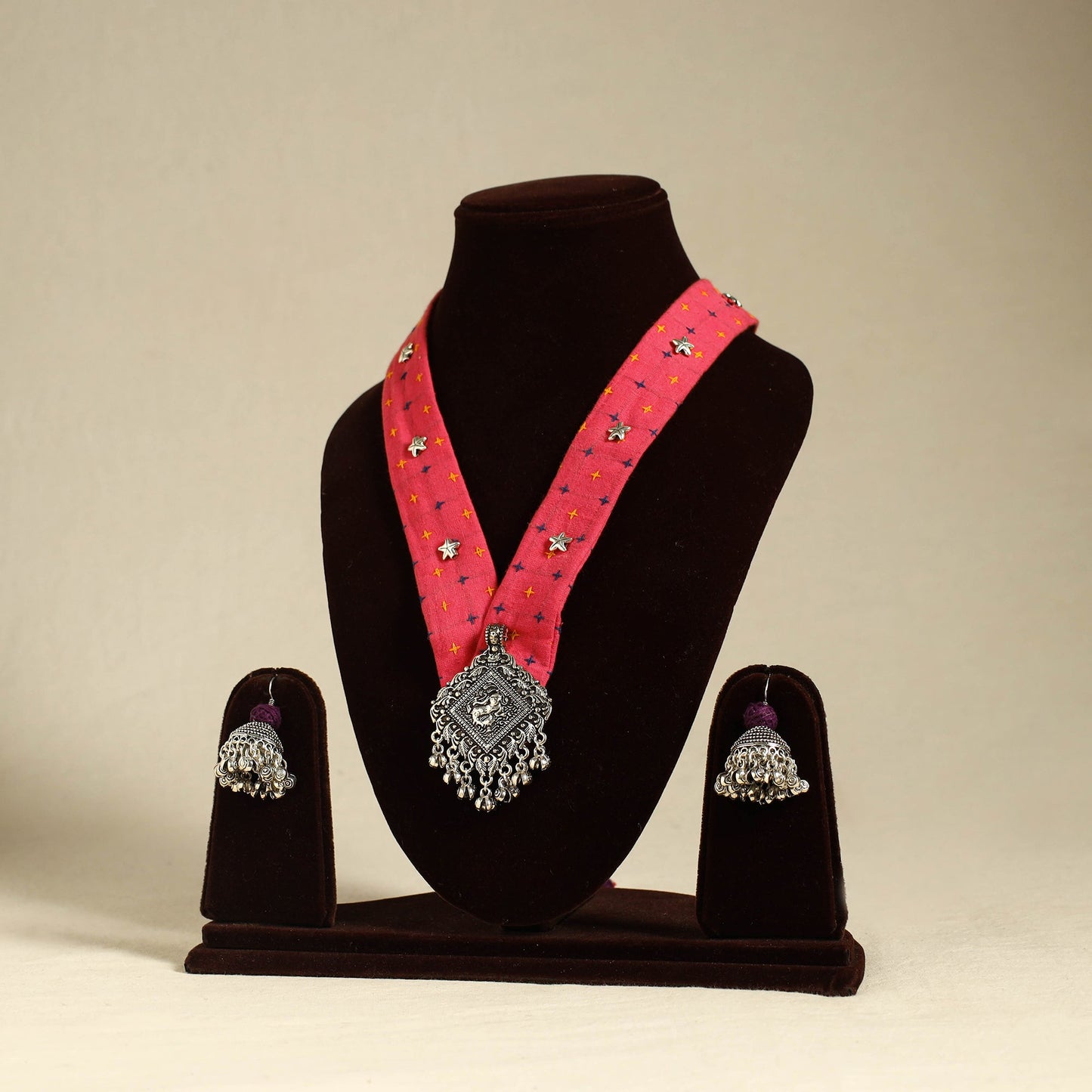 Buy Fabart German Silver Necklace Set